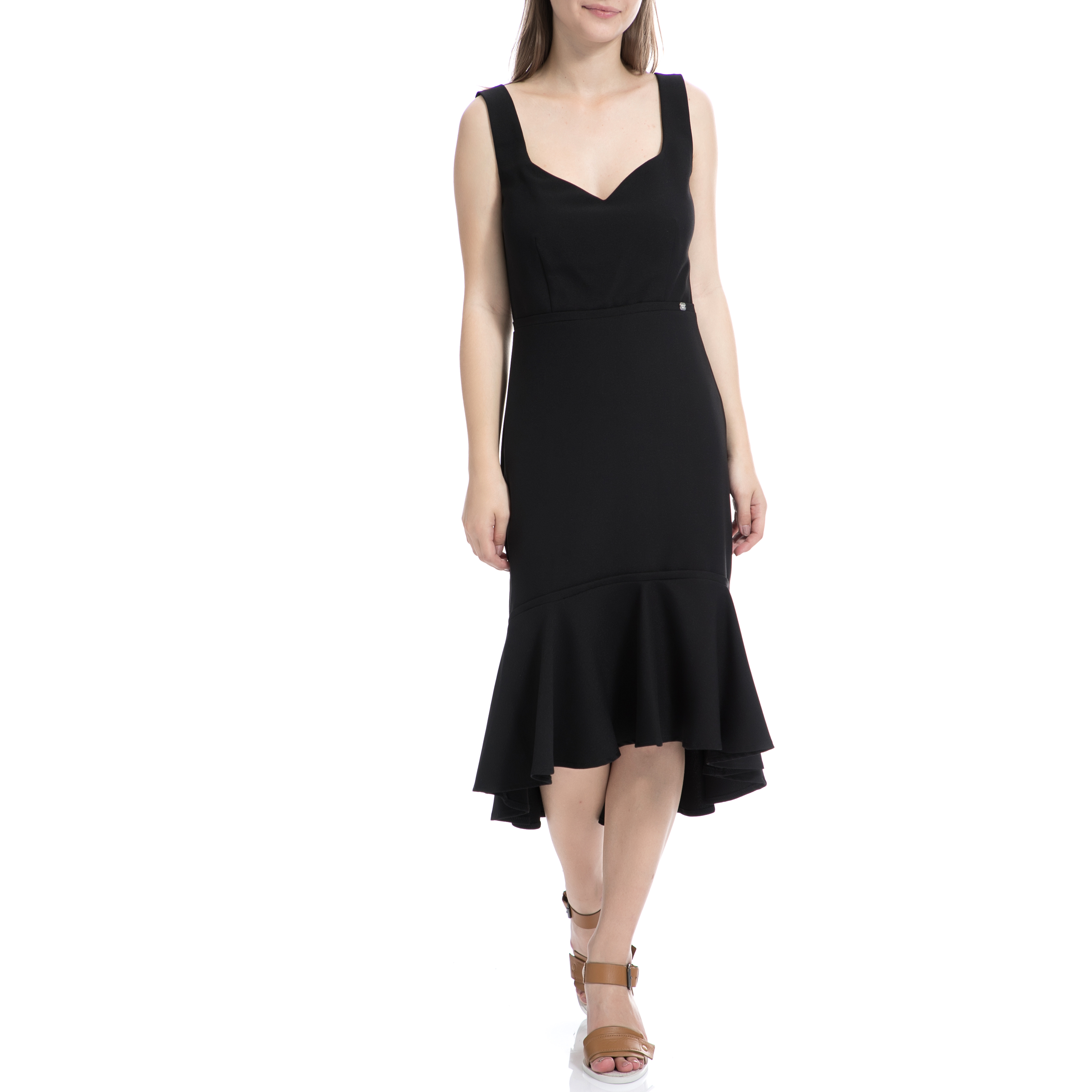 Γυναικεία/Ρούχα/Φορέματα/Μέχρι το γόνατο DENNY ROSE - Γυναικείο φόρεμα Denny Rose μαύρο
