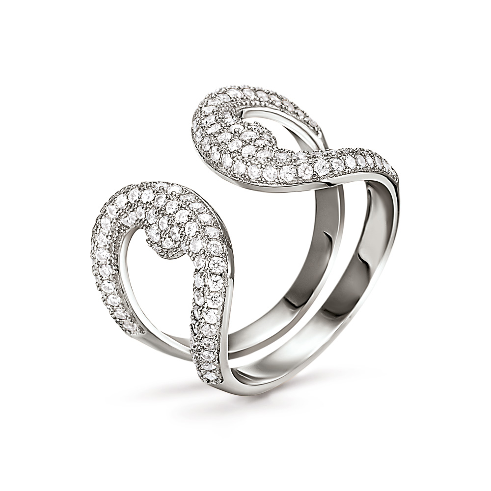 FOLLI FOLLIE - Ασημένιο δαχτυλίδι FOLLI FOLLIE Γυναικεία/Αξεσουάρ/Κοσμήματα/Δαχτυλίδια