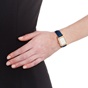 FOLLI FOLLIE-Γυναικείο ρολόι με δερμάτινο λουράκι FOLLI FOLLIE DAISY μπλε