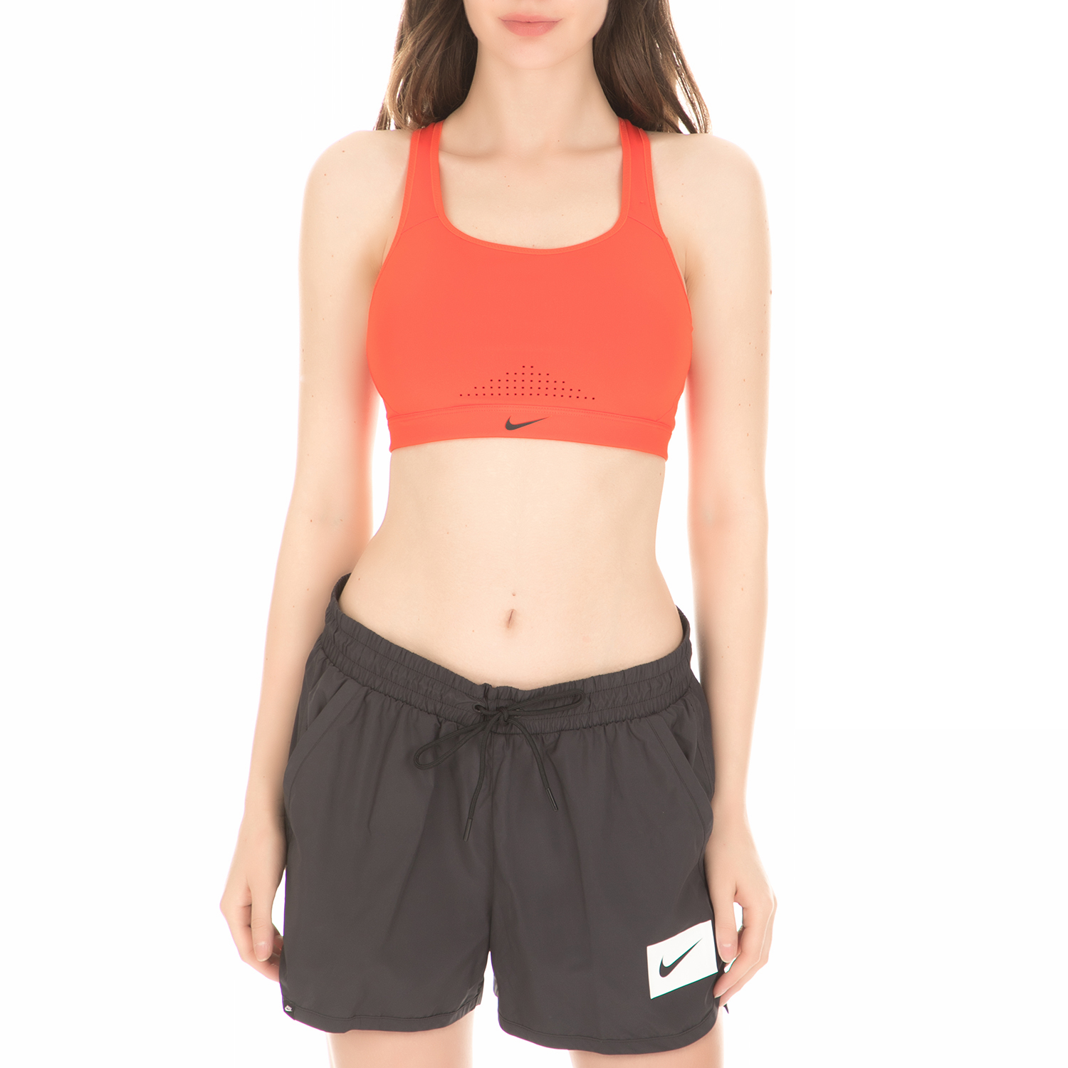 NIKE - Γυναικείο αθλητικό μπουστάκι Nike Impact Sports πορτοκαλί Γυναικεία/Ρούχα/Αθλητικά/Μπουστάκια