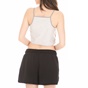 NIKE-Γυναικείο crop top NIKE PWR TANK STUDIO μπεζ