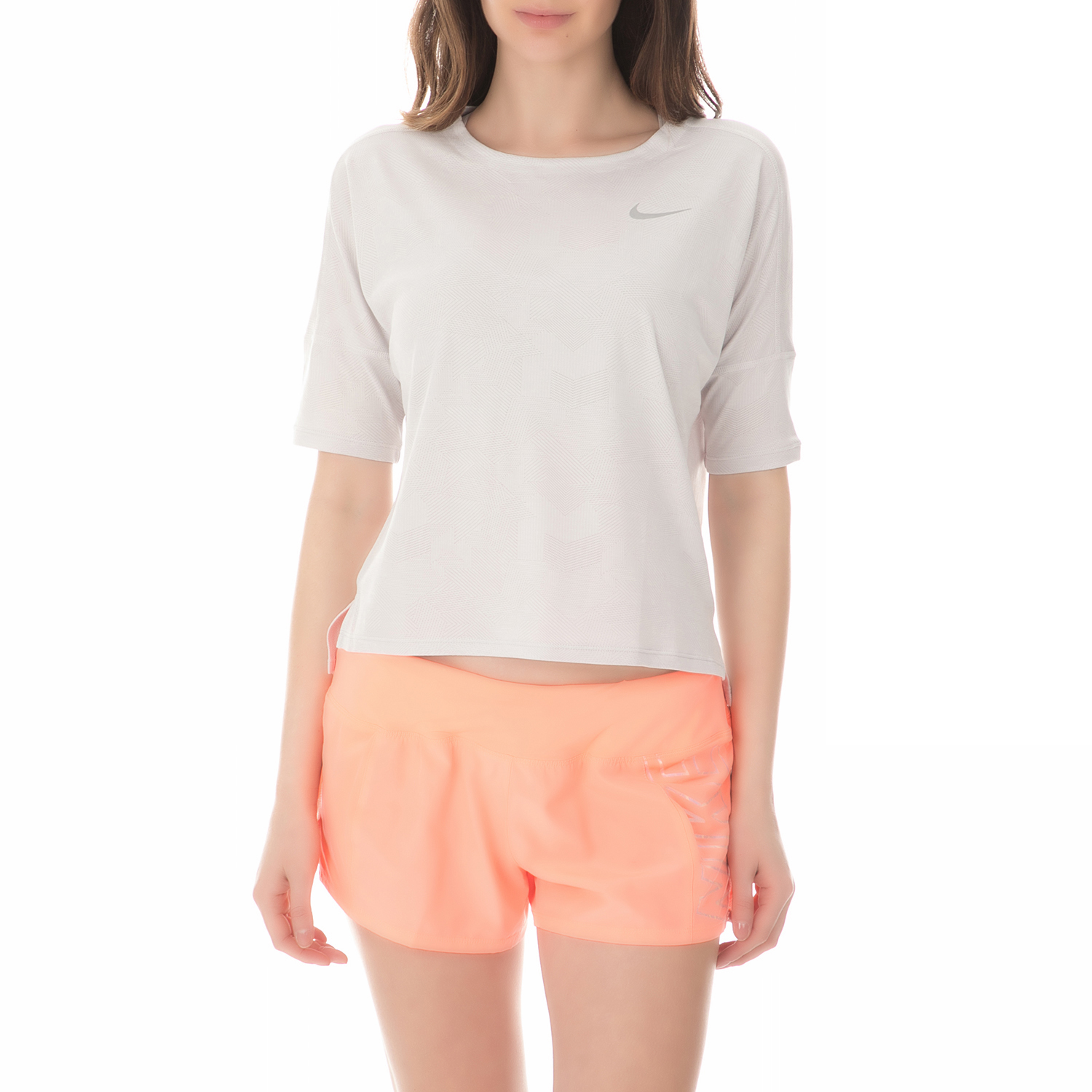 Γυναικεία/Ρούχα/Αθλητικά/T-shirt-Τοπ NIKE - Γυναικεία μπλούζα running Nike DRY MEDALIST λευκή