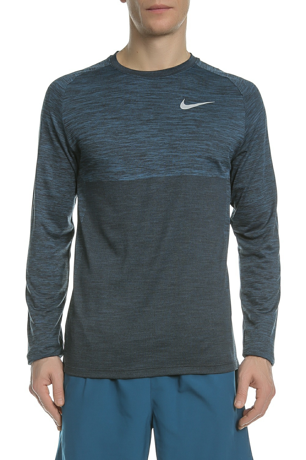 Ανδρικά/Ρούχα/Αθλητικά/Φούτερ-Μακρυμάνικα NIKE - Ανδρική μακρυμάνικη μπλούζα Nike DRY MEDALIST μπλε
