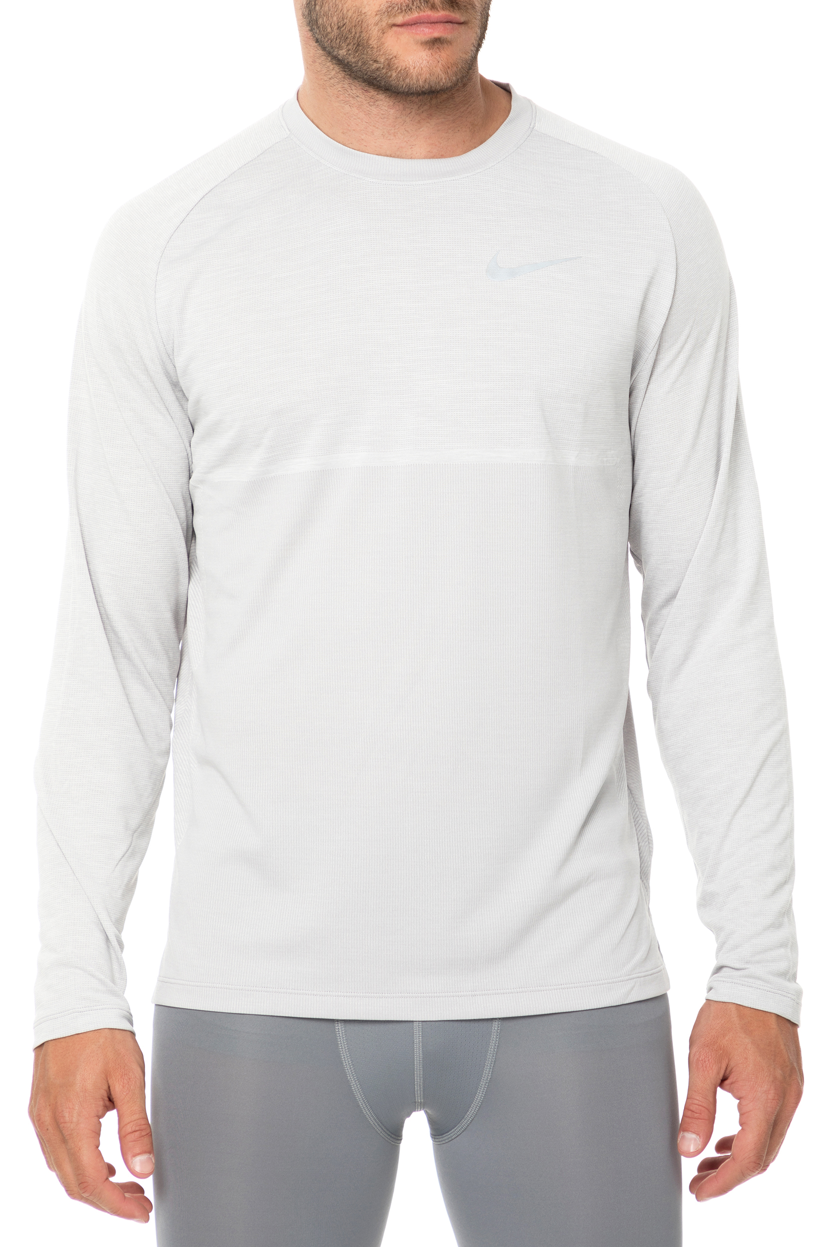 NIKE - Ανδρική μακρυμάνικη μπλούζα Nike DRY MEDALIST λευκή Ανδρικά/Ρούχα/Αθλητικά/Φούτερ-Μακρυμάνικα