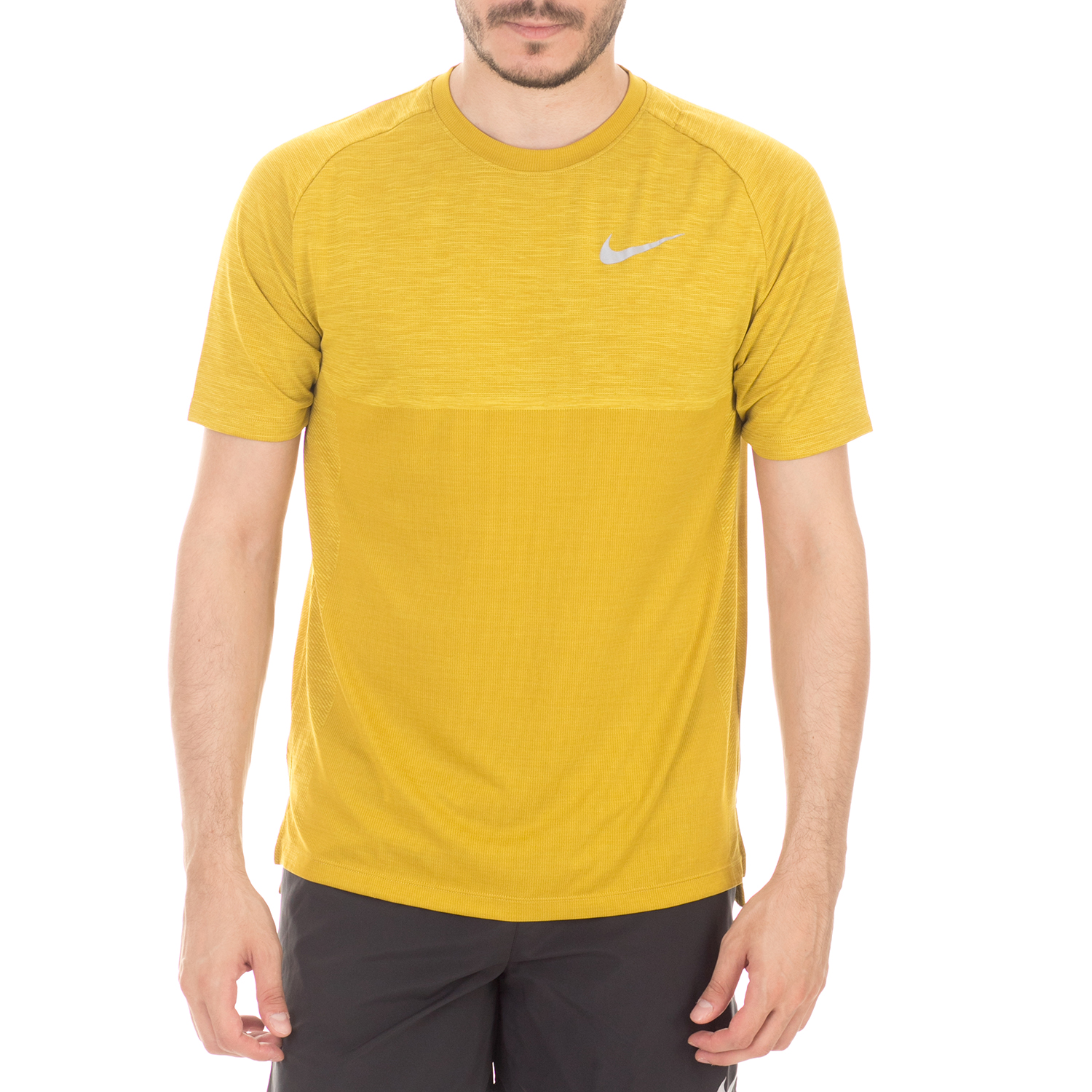 NIKE - Ανδρική κοντομάνικη μπλούζα NIKE DRY MEDALIST TOP κίτρινη Ανδρικά/Ρούχα/Αθλητικά/T-shirt