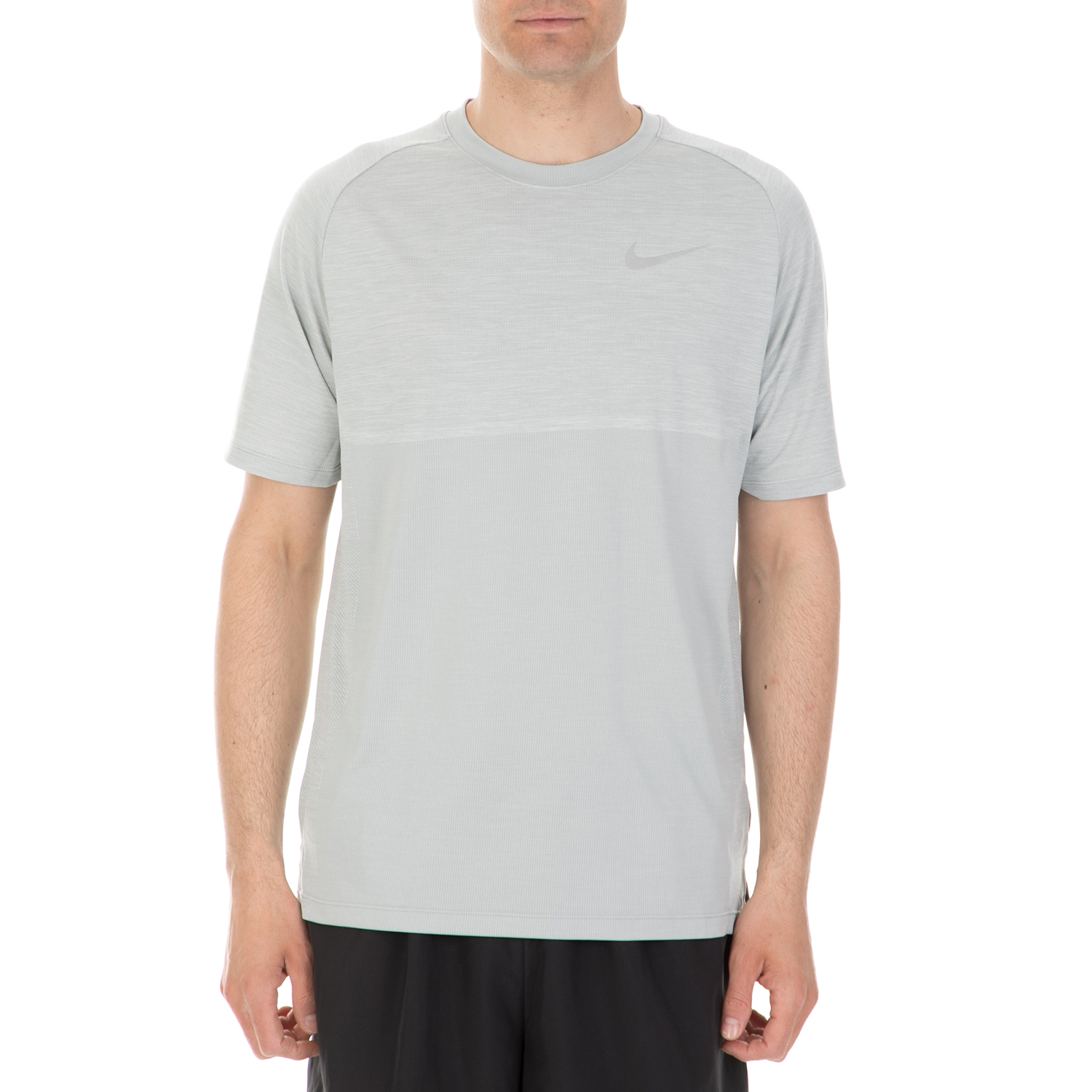 NIKE - Ανδρική κοντομάνικη μπλούζα Nike DRY MEDALIST TOP εκρού-γκρι Ανδρικά/Ρούχα/Αθλητικά/T-shirt