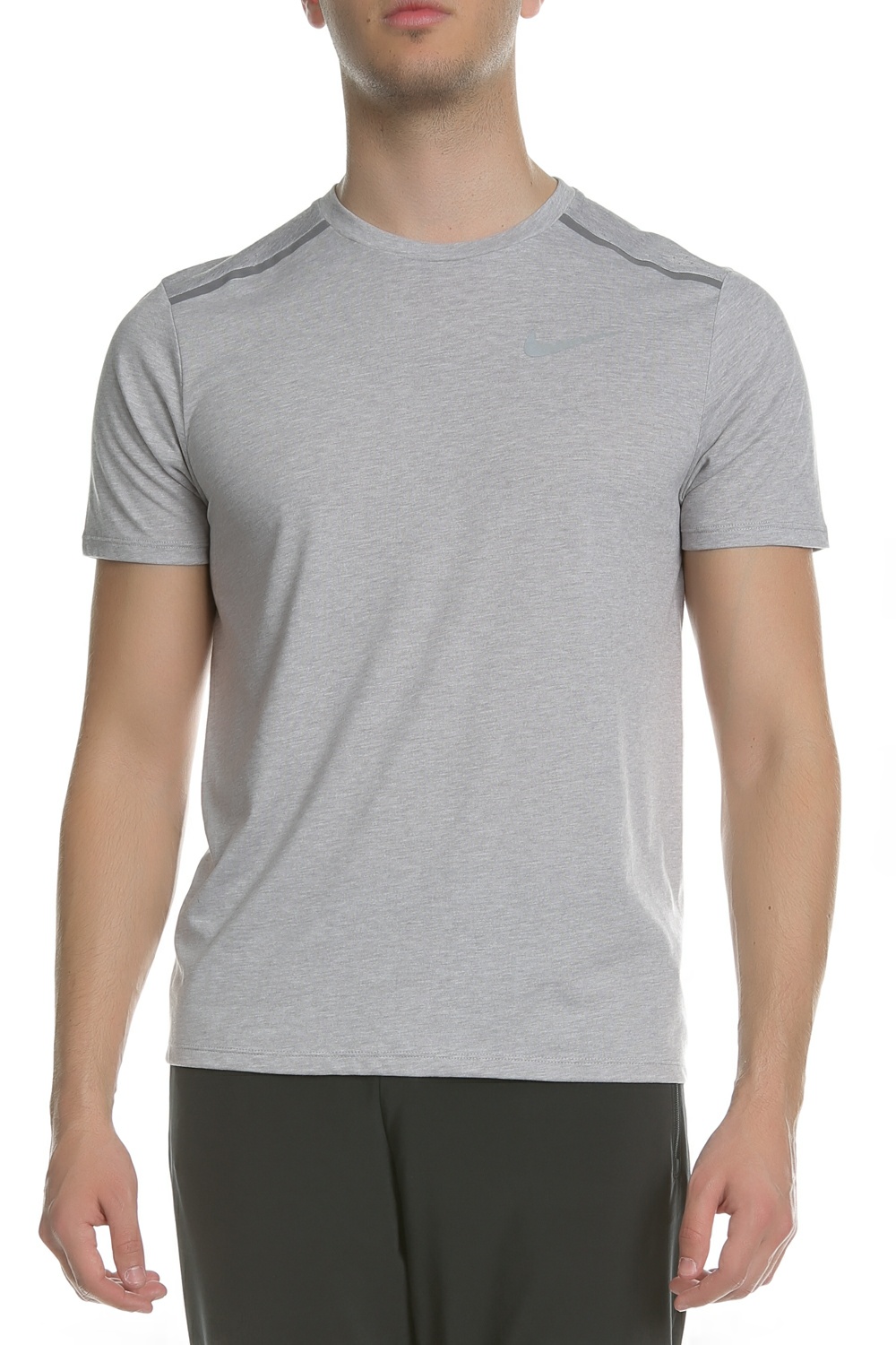 NIKE - Ανδρική κοντομάνικη μπλούζα Nike TAILWIND γκρι Ανδρικά/Ρούχα/Αθλητικά/T-shirt