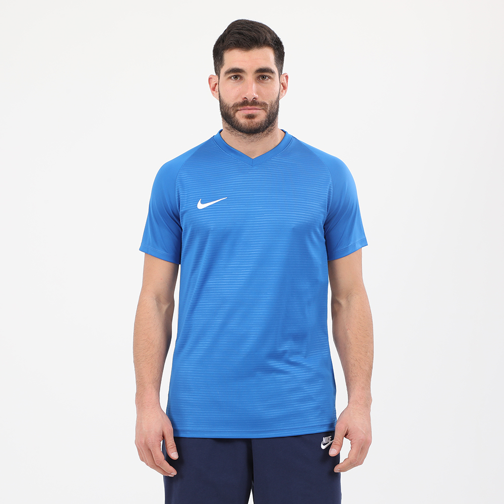 Ανδρικά/Ρούχα/Αθλητικά/T-shirt NIKE - Ανδρική μπλούζα NIKE 894230 M NK DF TIEMPO PREM JSY SS μπλε