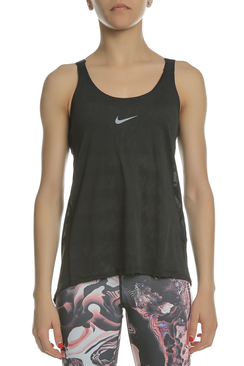 NIKE - Γυναικεία αμάνικη μπλούζα NIKE DRY ELASTIKA JAQ μαύρη Γυναικεία/Ρούχα/Αθλητικά/T-shirt-Τοπ