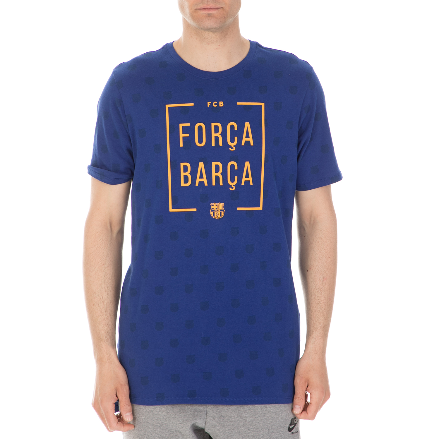 NIKE - Ανδρικό t-shirt Nike FC Barcelona μπλε Ανδρικά/Ρούχα/Αθλητικά/T-shirt