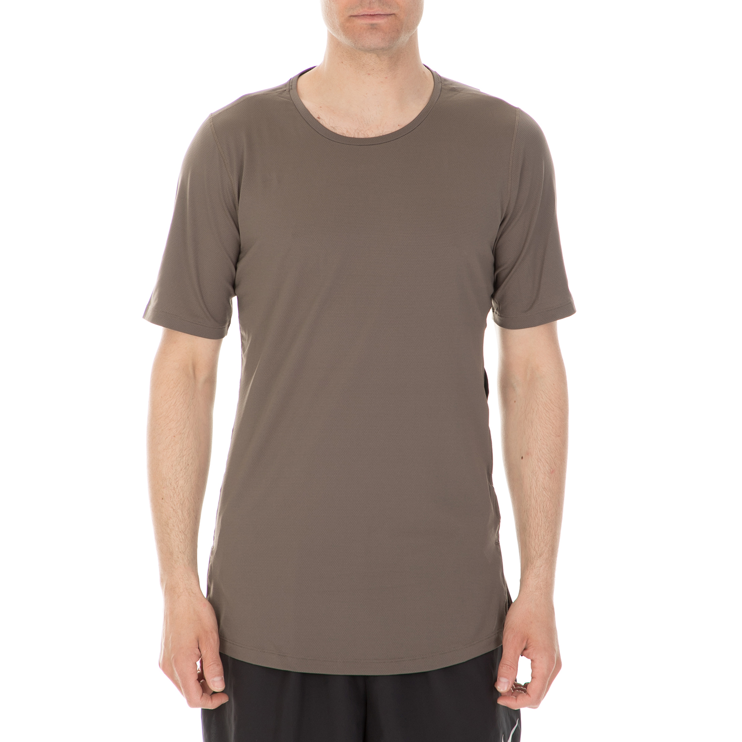 NIKE - Ανδρική κοντομάνικη μπλούζα NIKE TOP SS FTTD UTILITY χακί Ανδρικά/Ρούχα/Αθλητικά/T-shirt