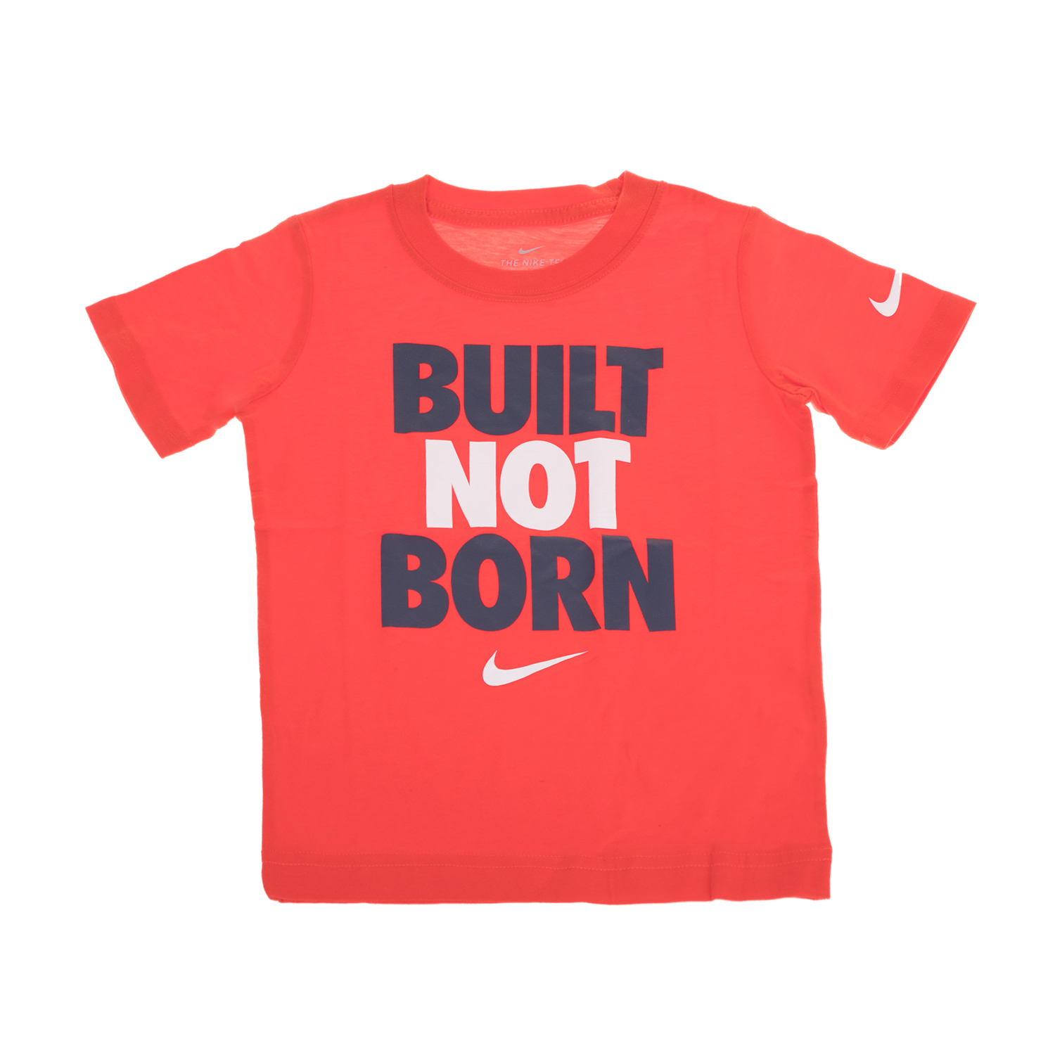 NIKE - Αγορίστικη κοντομάνικη μπλούζα NIKE KIDS BUILT NOT BORN κόκκινη Παιδικά/Boys/Ρούχα/Μπλούζες Κοντομάνικες-Αμάνικες