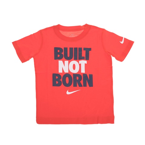NIKE -Αγορίστικη κοντομάνικη μπλούζα NIKE KIDS BUILT NOT BORN κόκκινη