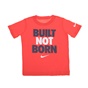 NIKE -Αγορίστικη κοντομάνικη μπλούζα NIKE KIDS BUILT NOT BORN κόκκινη