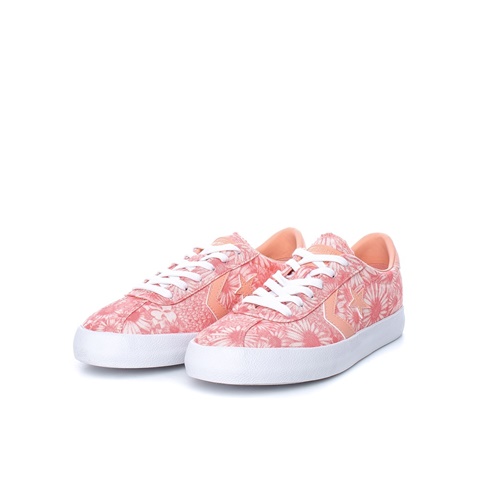 CONVERSE-Γυναικεία παπούτσια Breakpoint Ox ροζ με φλοράλ μοτίβο 