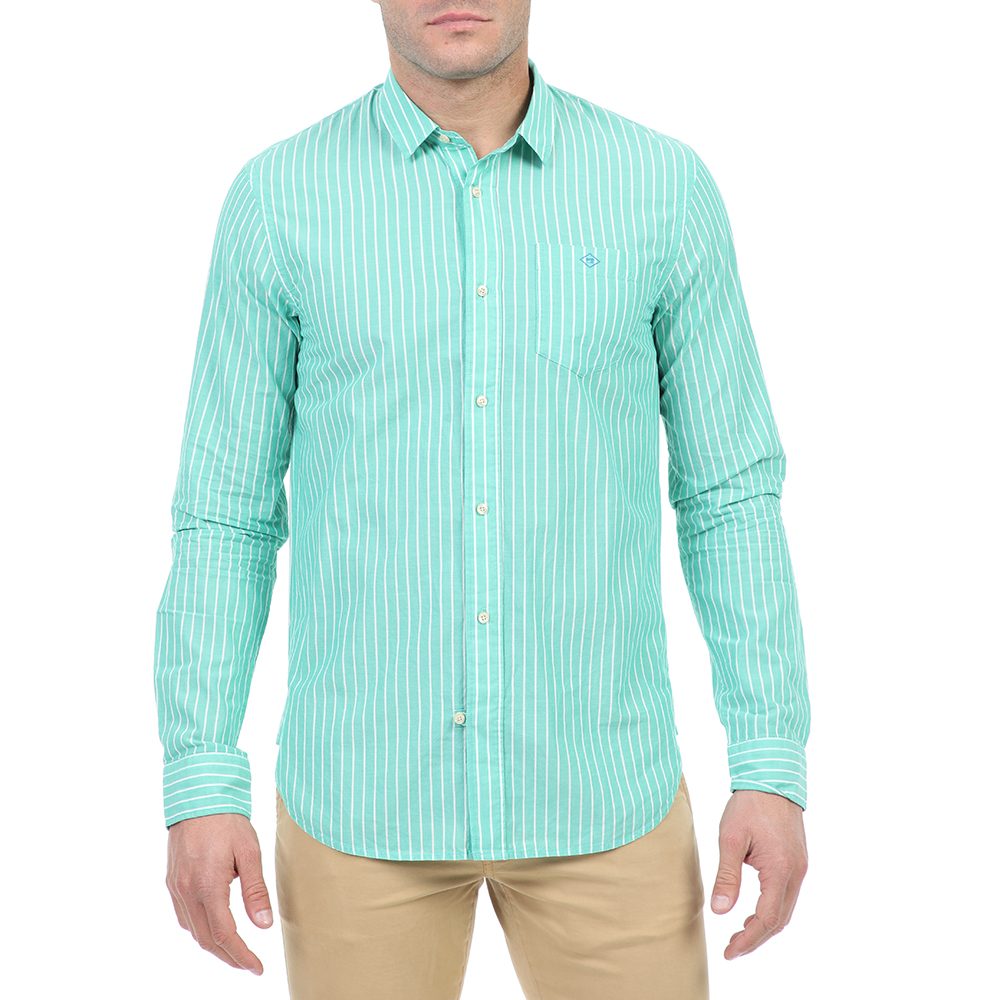 SCOTCH & SODA SCOTCH & SODA - Ανδρικό πουκάμισο SCOTCH & SODA πράσινο λευκό