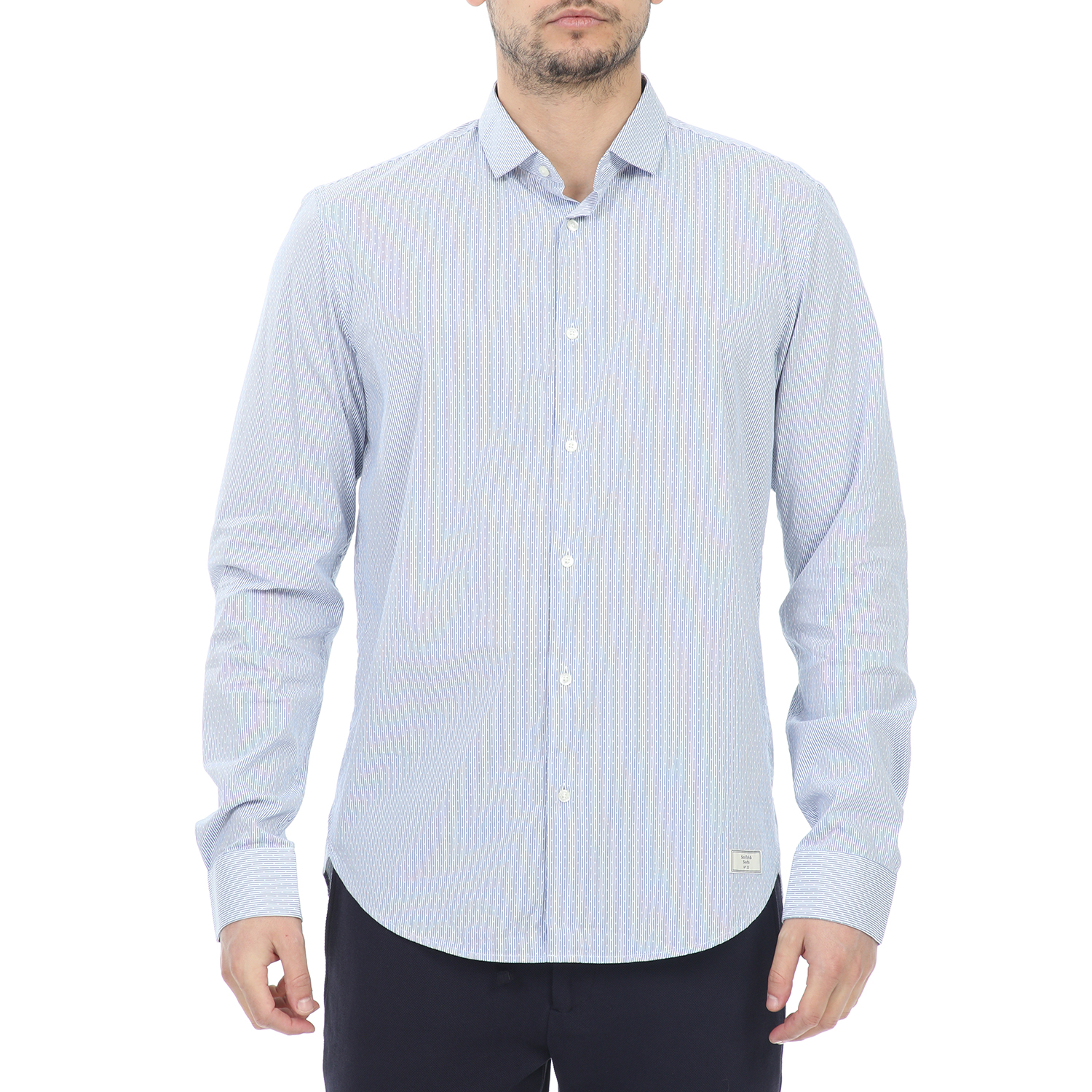 SCOTCH & SODA SCOTCH & SODA - Ανδρικό πουκάμισο SCOTCH & SODA μπλε λευκό