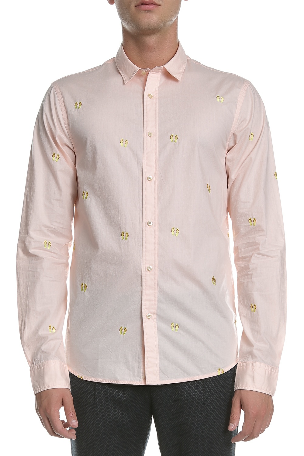 SCOTCH & SODA - Ανδρικό μακρυμάνικο πουκάμισο SCOTCH & SODA ροζ Ανδρικά/Ρούχα/Πουκάμισα/Μακρυμάνικα
