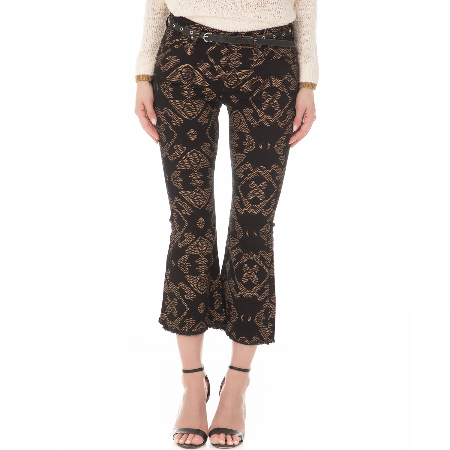 SCOTCH & SODA - Γυναικείο cropped παντελόνι SCOTCH & SODA με print Γυναικεία/Ρούχα/Παντελόνια/Cropped