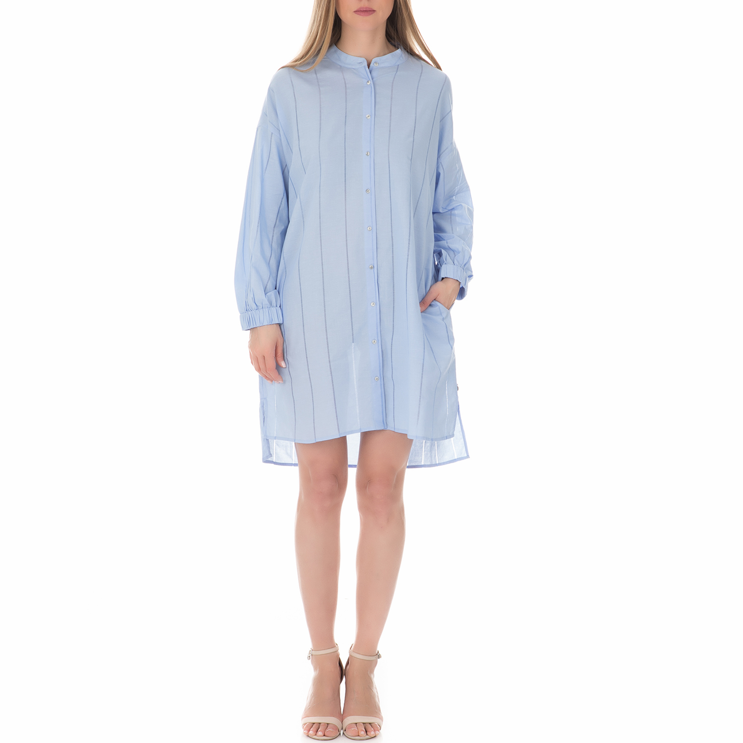 Γυναικεία/Ρούχα/Φορέματα/Μίνι SCOTCH & SODA - Γυναικείο οversized φόρεμα SCOTCH & SODA μπλε