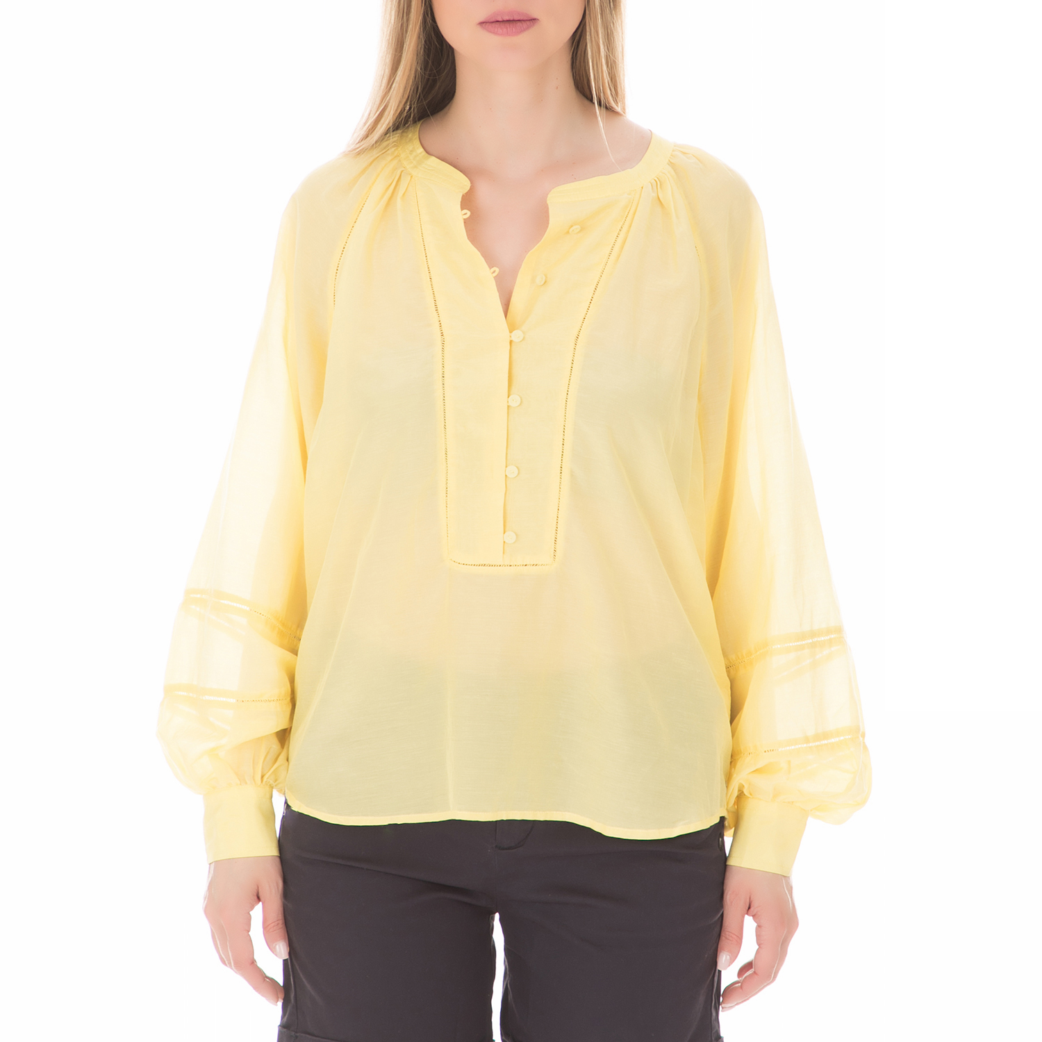 SCOTCH & SODA SCOTCH & SODA - Γυναικεία μακρυμάνικη μπλούζα SCOTCH & SODA κίτρινη