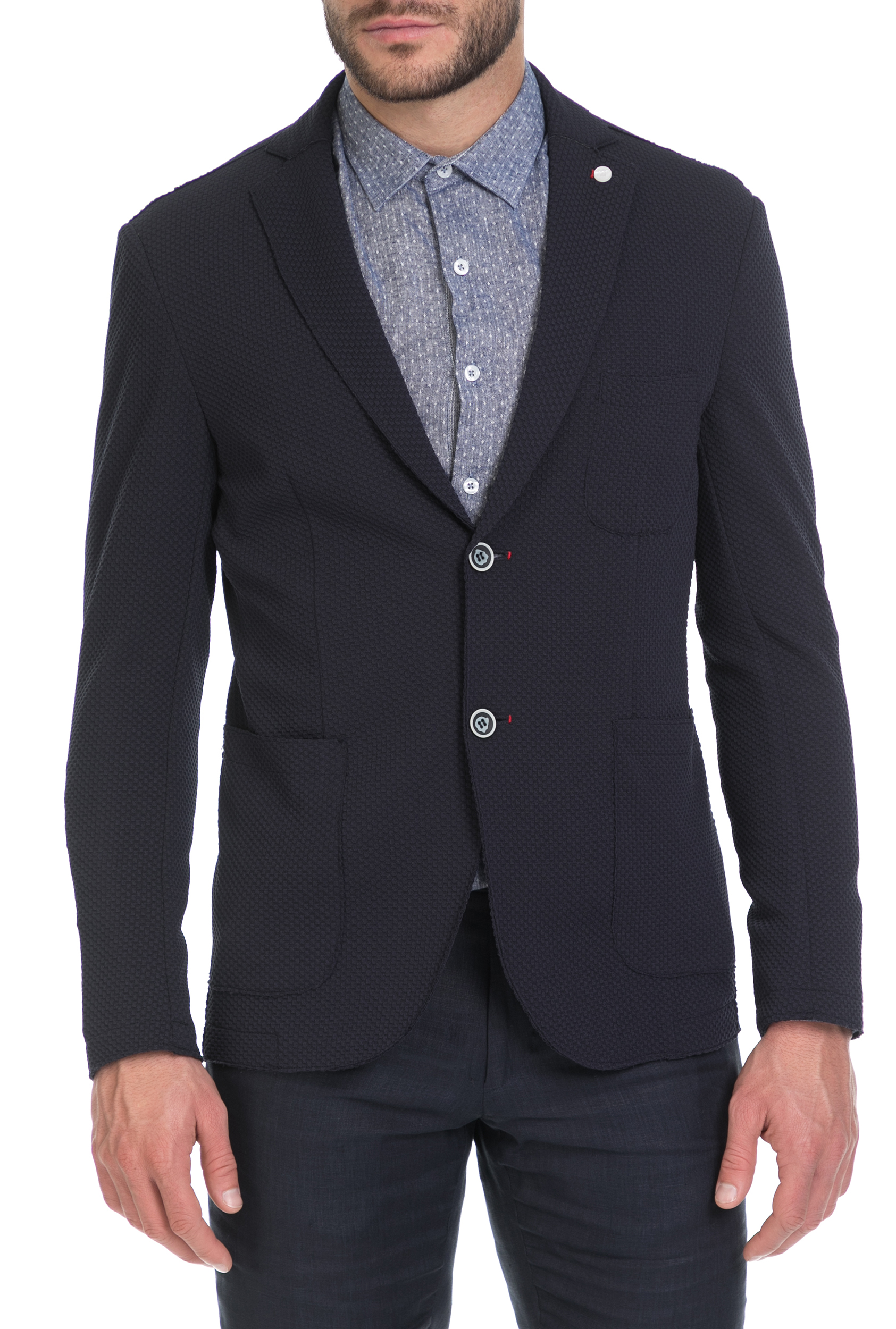 SSEINSE - Ανδρικό σακάκι SSEINSE μπλε Ανδρικά/Ρούχα/Πανωφόρια/Σακάκια