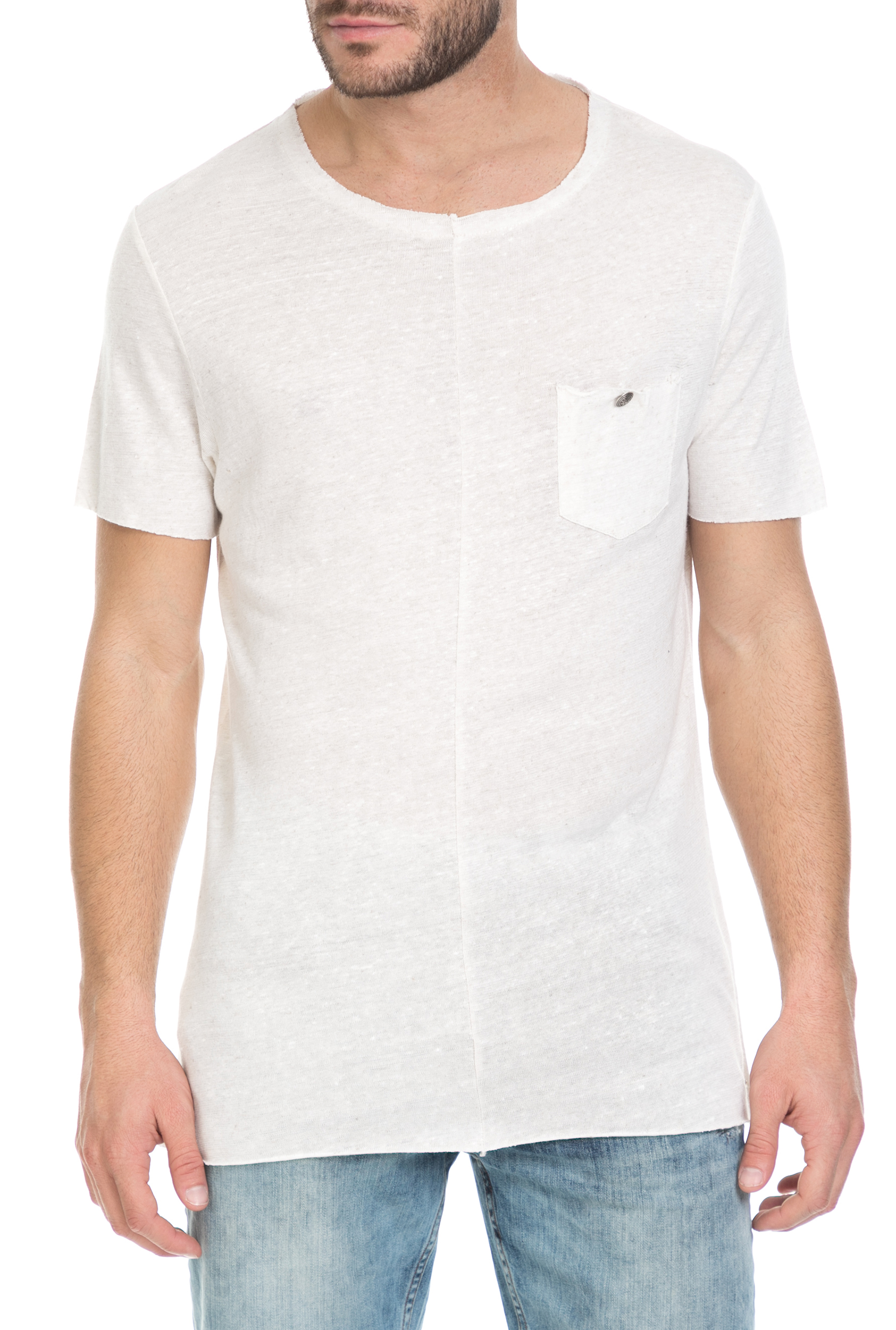 Ανδρικά/Ρούχα/Μπλούζες/Κοντομάνικες SSEINSE - Ανδρικό t-shirt SSEINSE μπεζ