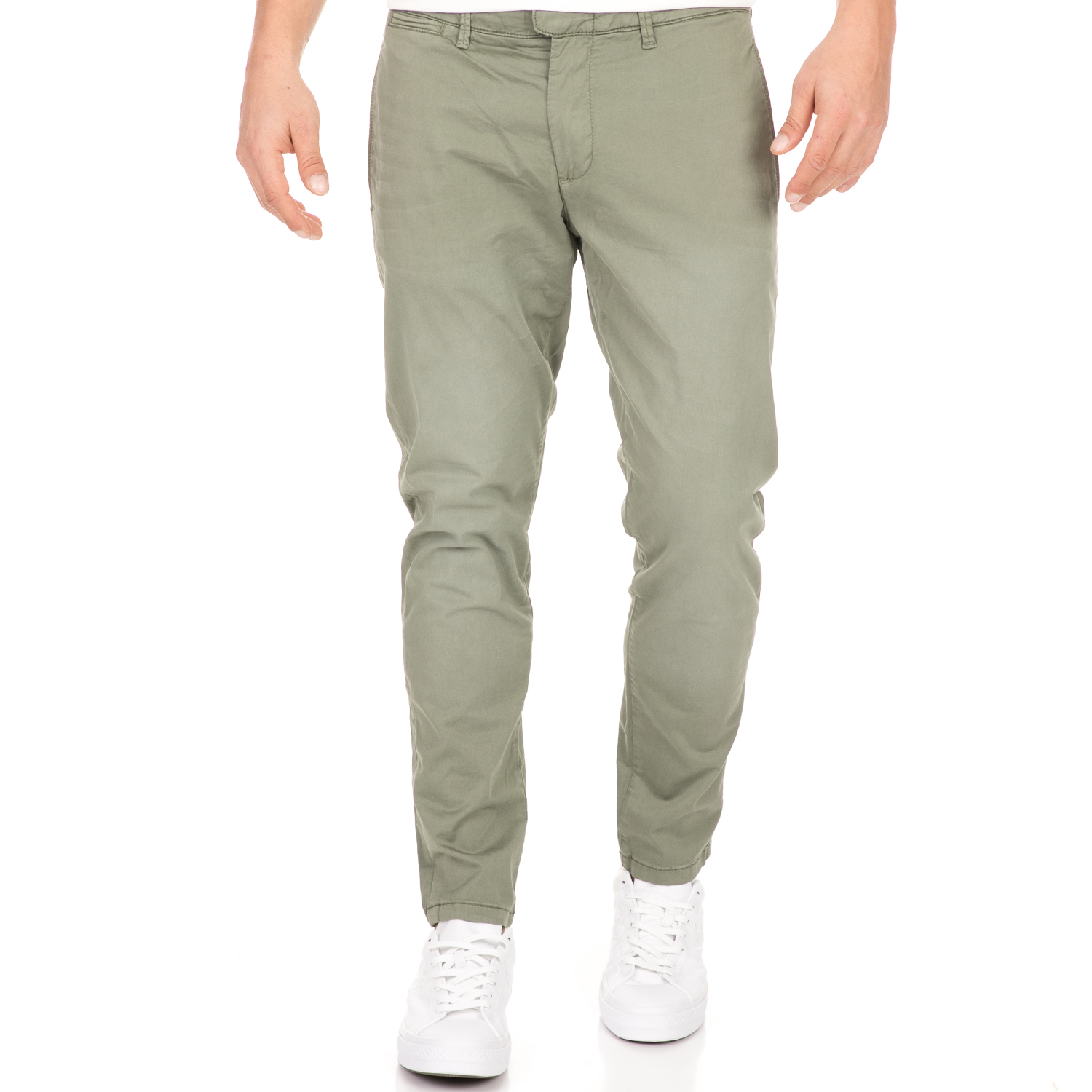 Ανδρικά/Ρούχα/Παντελόνια/Chinos SSEINSE - Ανδρικό παντελόνι SSEINSE FILO χακί