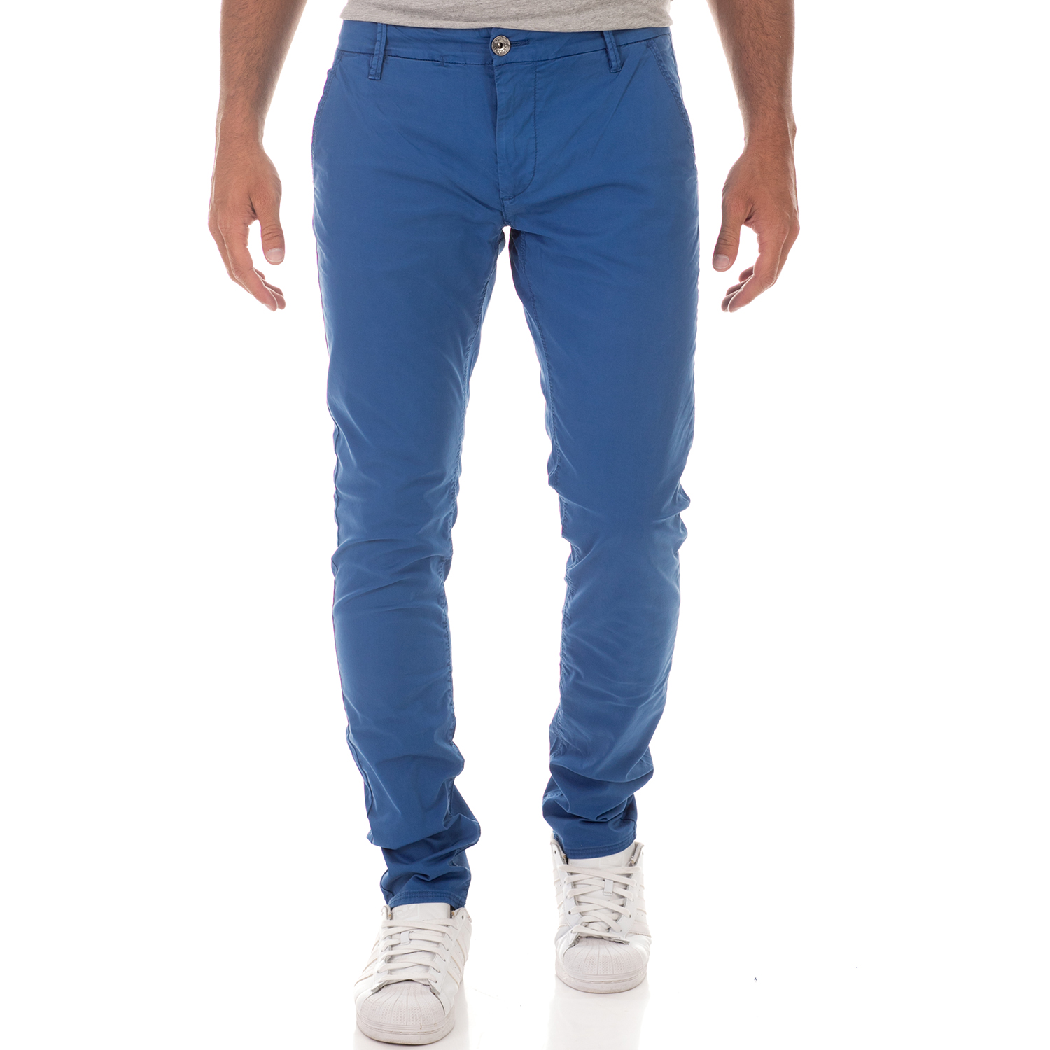 Ανδρικά/Ρούχα/Παντελόνια/Chinos GAS - Ανδρικό παντελόνι chino GAS ALONI NOAL μπλε