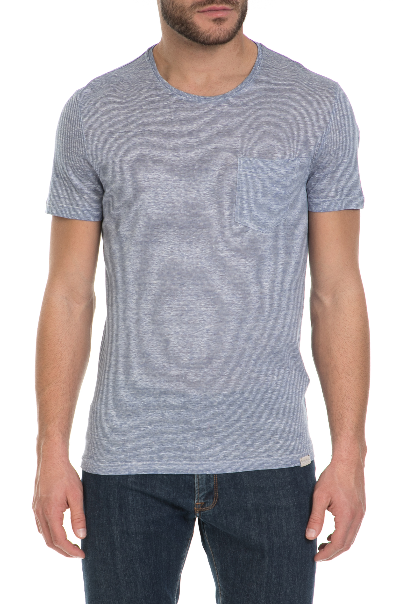 Ανδρικά/Ρούχα/Μπλούζες/Κοντομάνικες BROOKSFIELD - Ανδρική κοντομάνικη μπλούζα Brooksfield γκρι