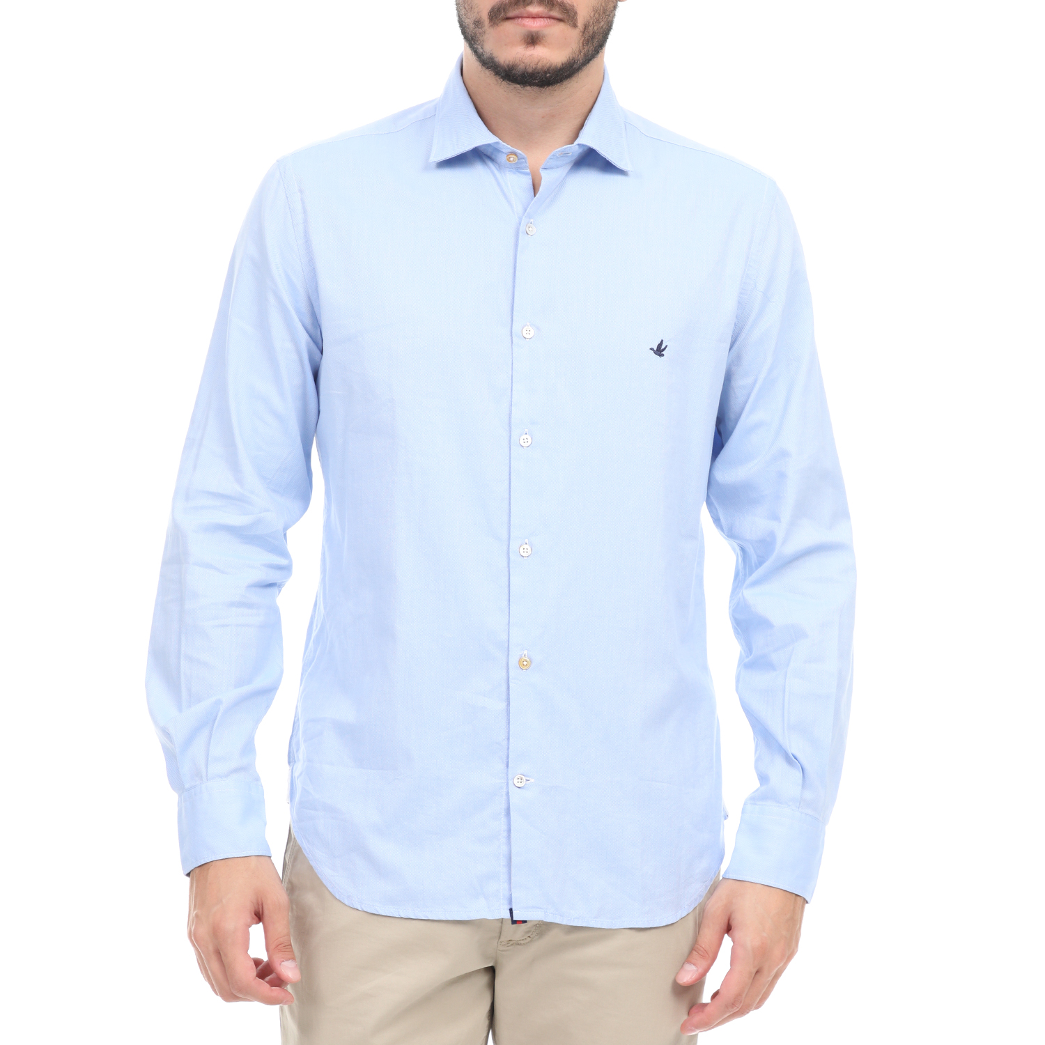 Ανδρικά/Ρούχα/Πουκάμισα/Μακρυμάνικα BROOKSFIELD - Ανδρικό πουκάμισο BROOKSFIELD μπλε