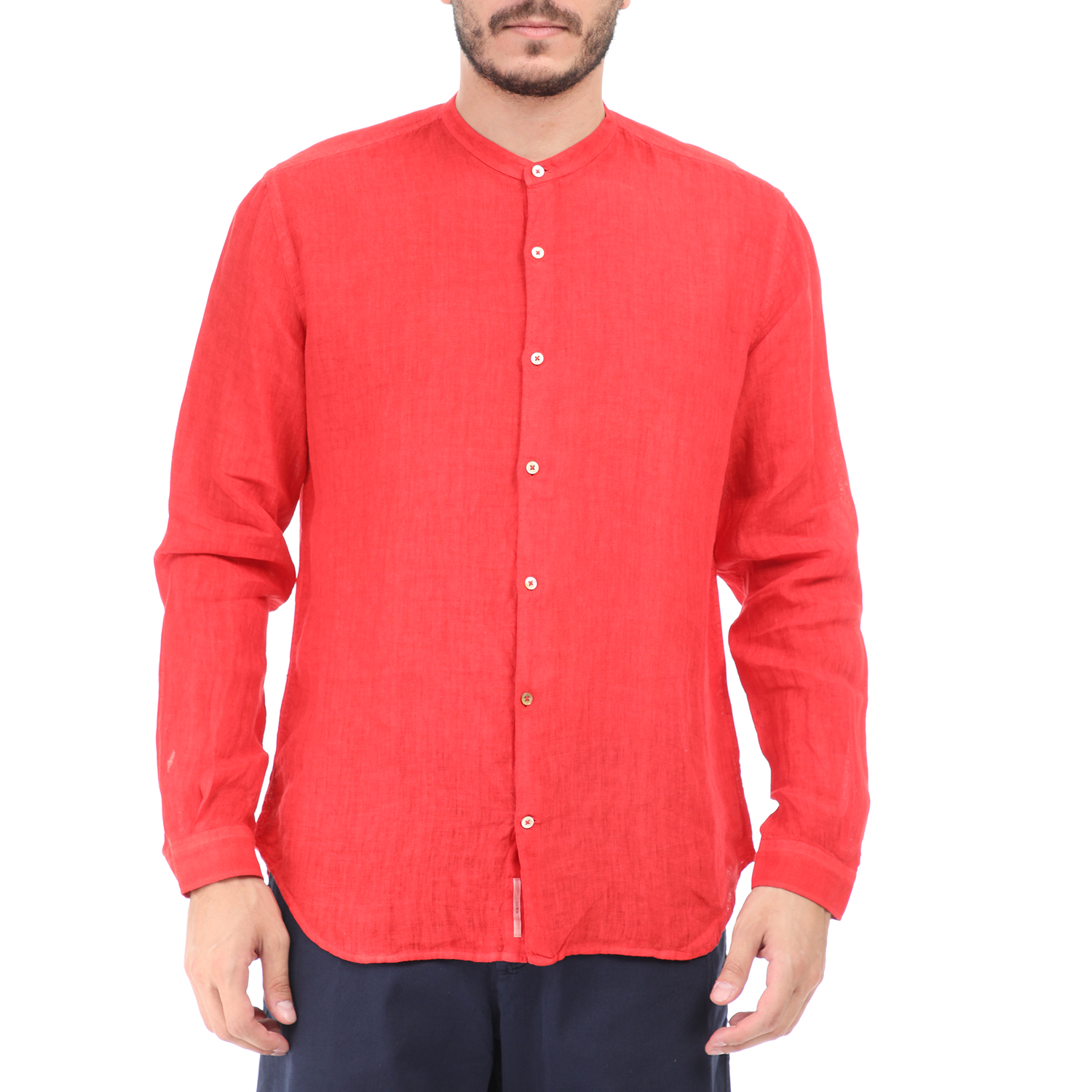 Ανδρικά/Ρούχα/Πουκάμισα/Μακρυμάνικα BROOKSFIELD - Ανδρικό πουκάμισο BROOKSFIELD κόκκινο