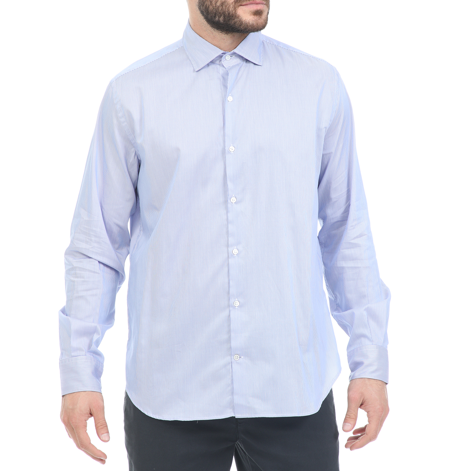 Ανδρικά/Ρούχα/Πουκάμισα/Μακρυμάνικα BROOKSFIELD - Ανδρικό πουκάμισο BROOKSFIELD γαλάζιο