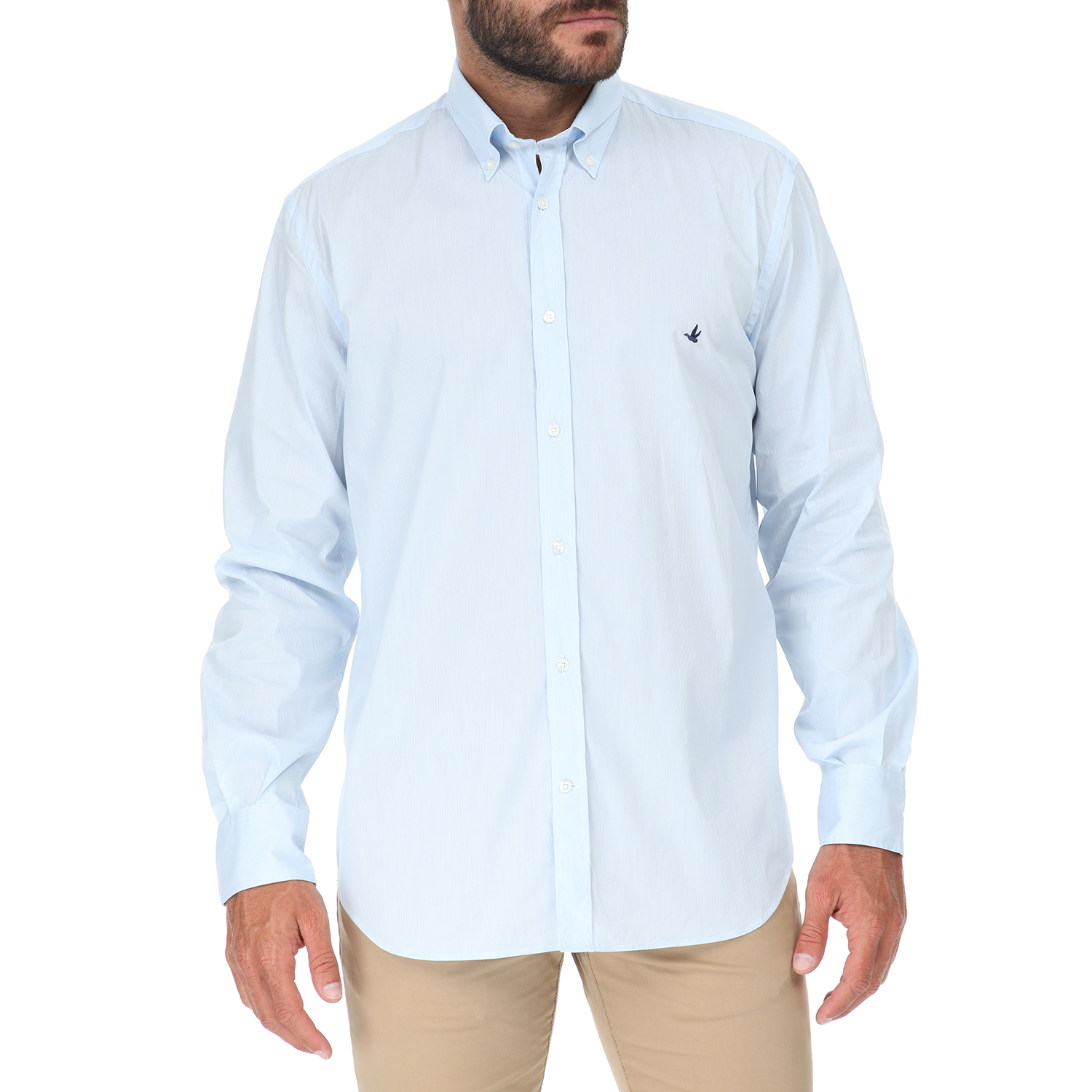 BROOKSFIELD - Ανδρικό πουκάμισο BROOKSFIELD REGULAR FIT μπλε