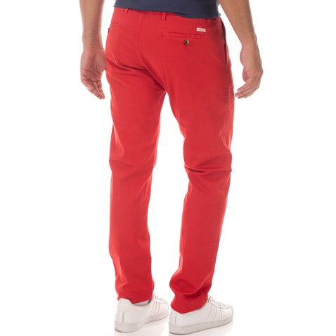 BROOKSFIELD-Ανδρικό chino παντελόνι BROOKSFIELD STANDARD FIT κόκκινο