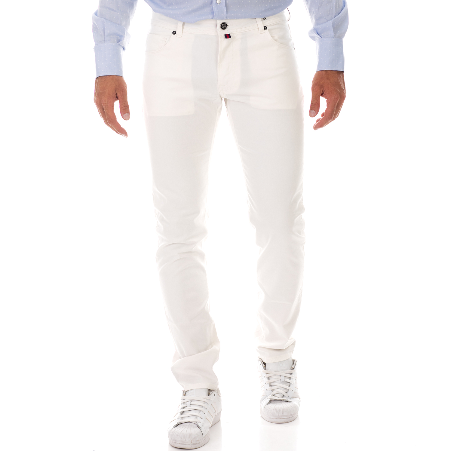 Ανδρικά/Ρούχα/Παντελόνια/Ισια Γραμμή BROOKSFIELD - Ανδρικό παντελόνι BROOKSFIELD λευκό