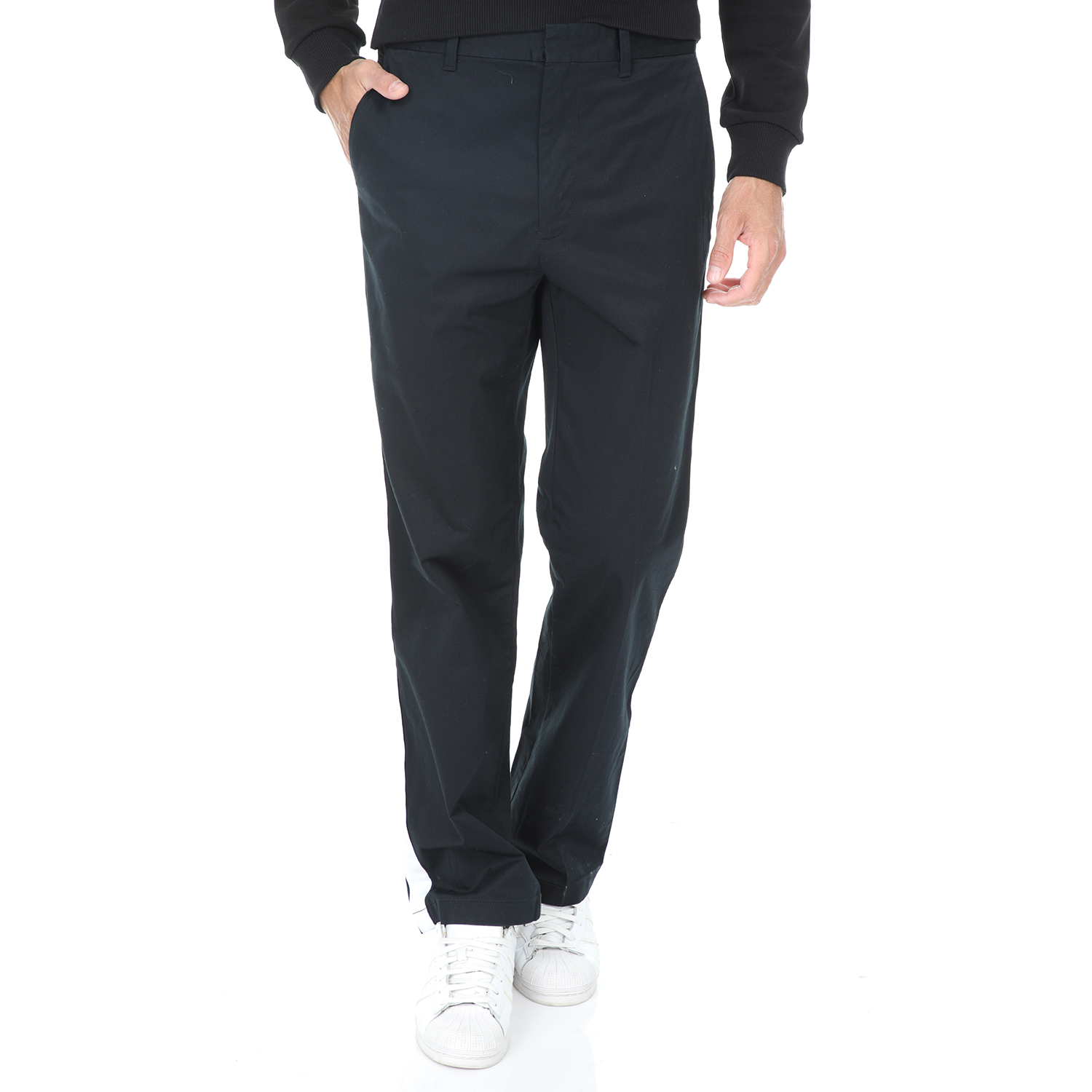 Ανδρικά/Ρούχα/Παντελόνια/Chinos CALVIN KLEIN JEANS - Ανδρικό παντελόνι GALON STRAIGHT CHINO μαύρο