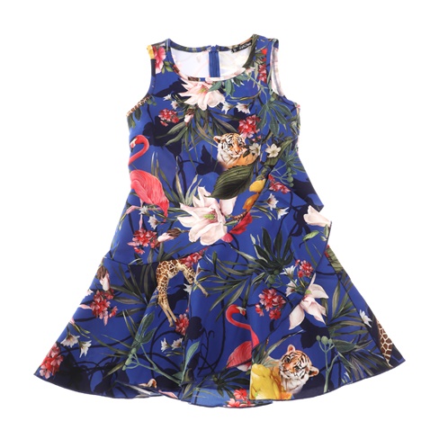 JAKIOO-Παιδικό φόρεμα JAKIOO ABITO VOILE ST.JUNGLE εμπριμέ