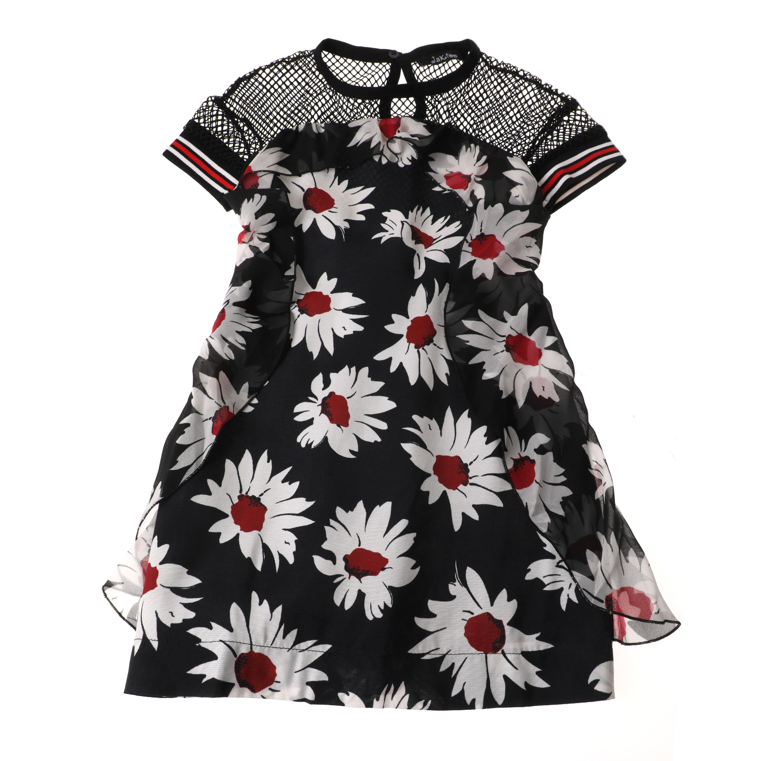 Παιδικά/Girls/Ρούχα/Φορέματα Κοντομάνικα-Αμάνικα JAKIOO - Πσιδικό φόρεμα JAKIOO ABITO ST. DAISY PUNK εμπριμέ
