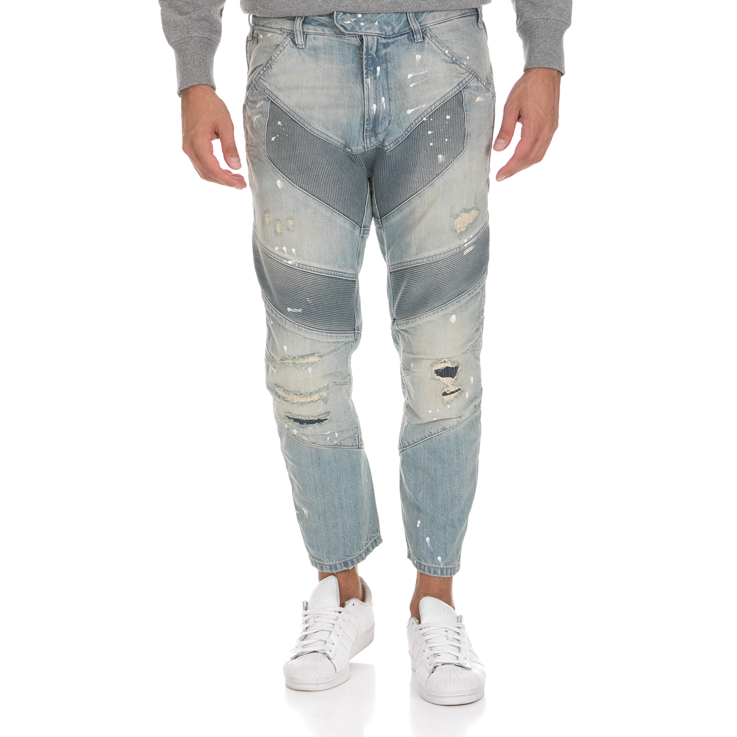 G-STAR RAW Ανδρικό τζιν παντελόνι G-STAR RAW RE MOTAC-X 3D TAPERED CROPPED μπλε