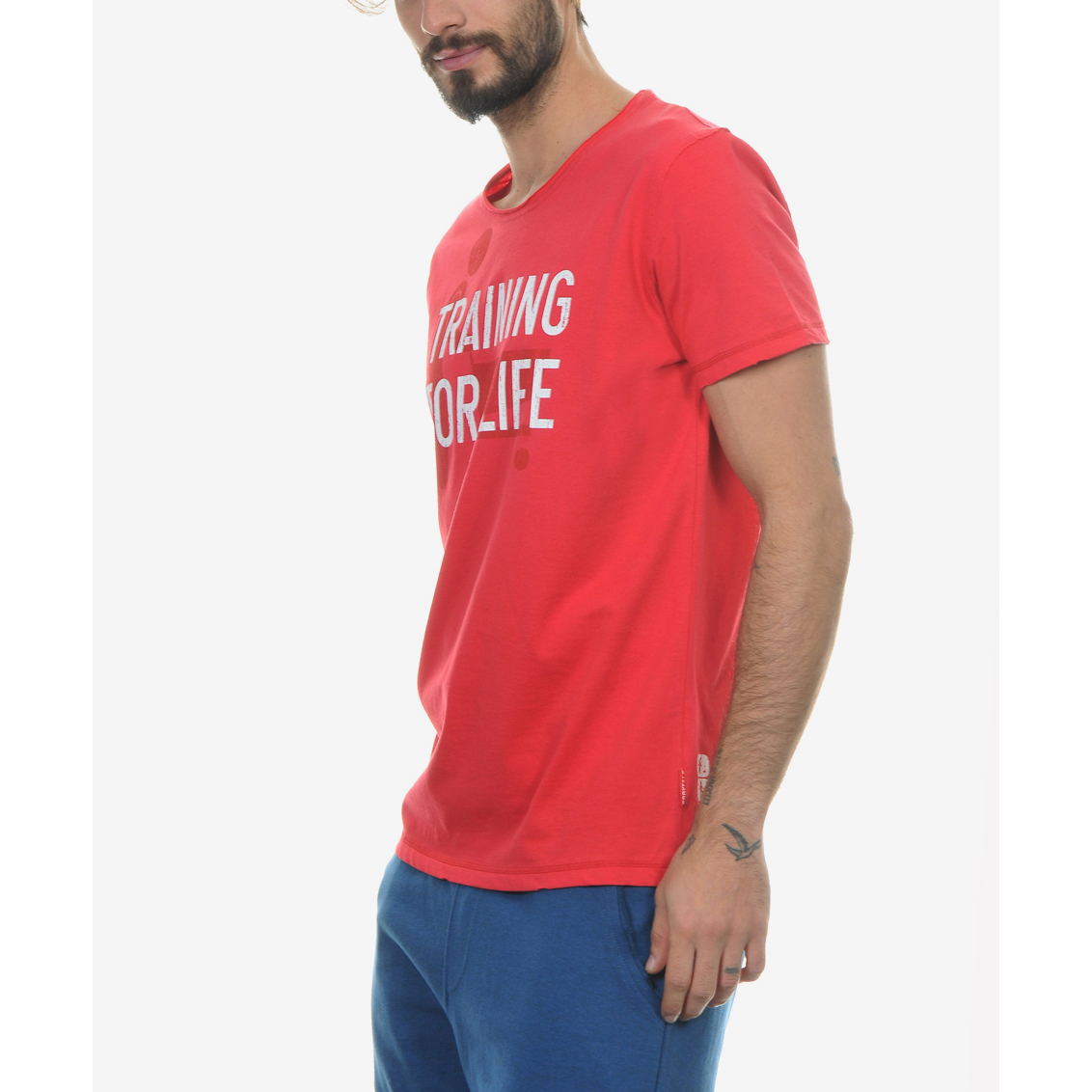 Ανδρικά/Ρούχα/Μπλούζες/Κοντομάνικες BODYTALK - Ανδρική μπλούζα BODYTALK κόκκινη