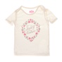 JUICY COUTURE KIDS-Βρεφικό t-shirt JUICY COUTURE KIDS FLORAL CAMEO λευκό