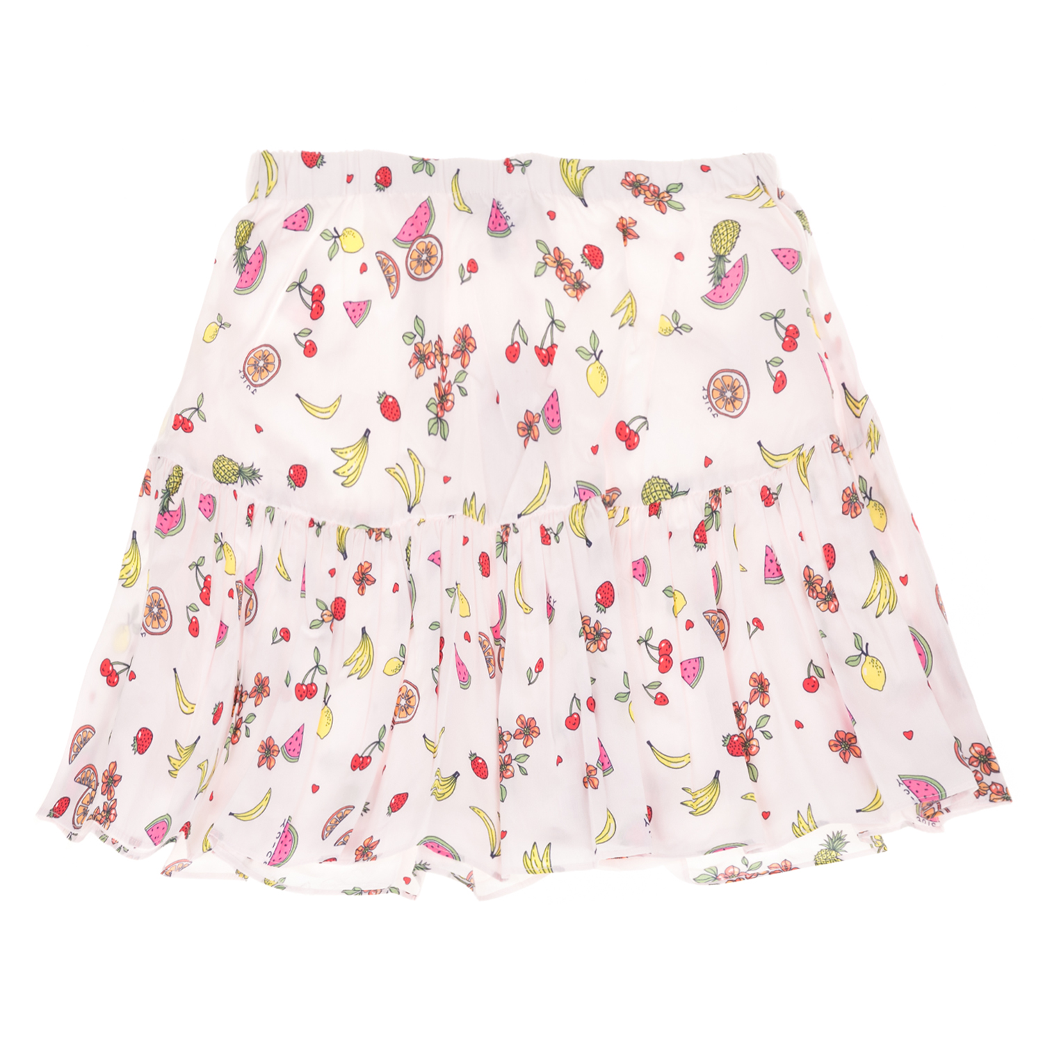 JUICY COUTURE KIDS Παιδική φούστα JUICY COUTURE KIDS FRUIT SALAD λευκή εμπριμέ