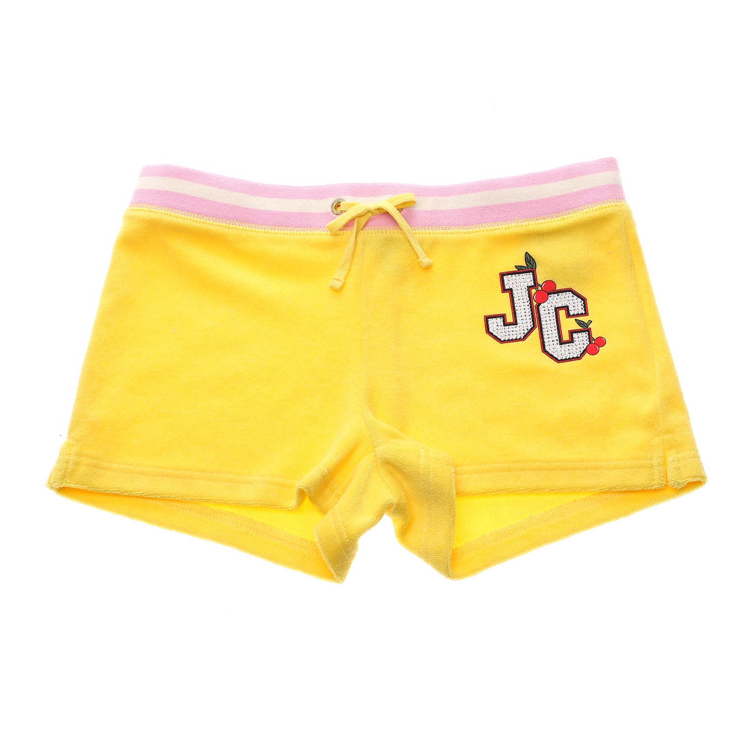 Παιδικά/Girls/Ρούχα/Σορτς-Βερμούδες JUICY COUTURE KIDS - Παιδικό σορτς για κορίτσια JUICY COUTURE KIDS CHERRY GROVE MICROTERRY κίτρινο