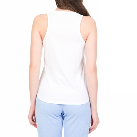 JUICY COUTURE-Γυναικεία αμάνικη μπλούζα JUICY COUTURE SUNSET λευκή