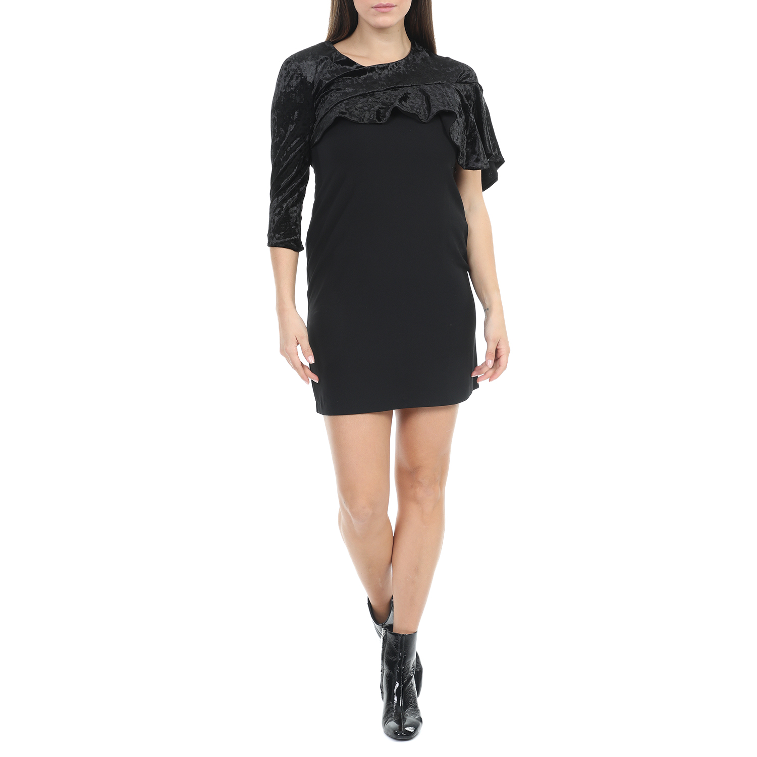 Γυναικεία/Ρούχα/Φορέματα/Μίνι ANNARITA - Γυναικείο mini φόρεμα ANNARITA μαύρο