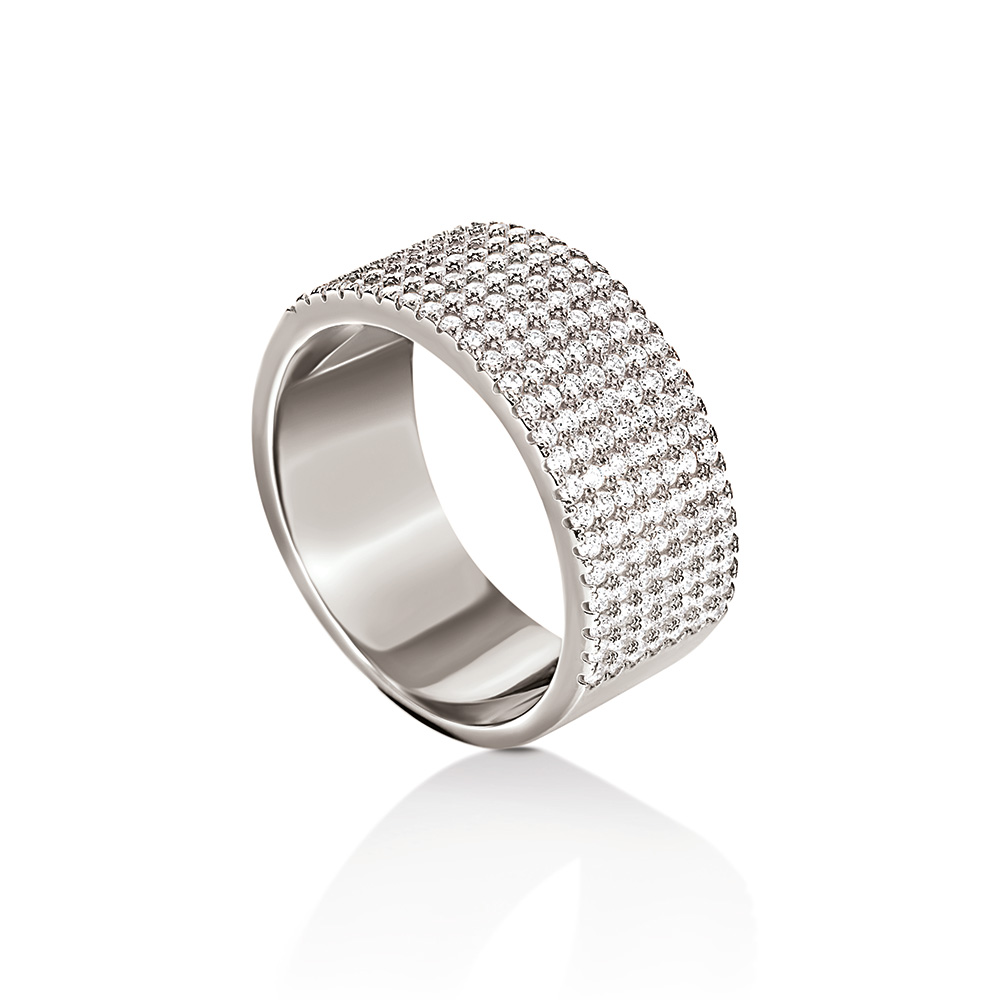 FOLLI FOLLIE - Ασημένιο δαχτυλίδι FOLLI FOLLIE Γυναικεία/Αξεσουάρ/Κοσμήματα/Δαχτυλίδια