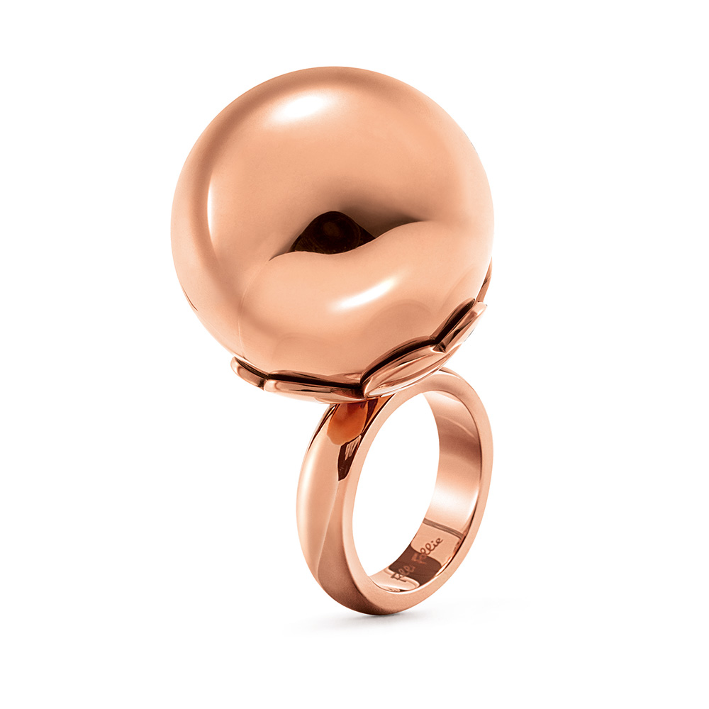 Γυναικεία/Αξεσουάρ/Κοσμήματα/Δαχτυλίδια FOLLI FOLLIE - Επίχρυσο δαχτυλίδι FOLLI FOLLIE ροζ-χρυσό