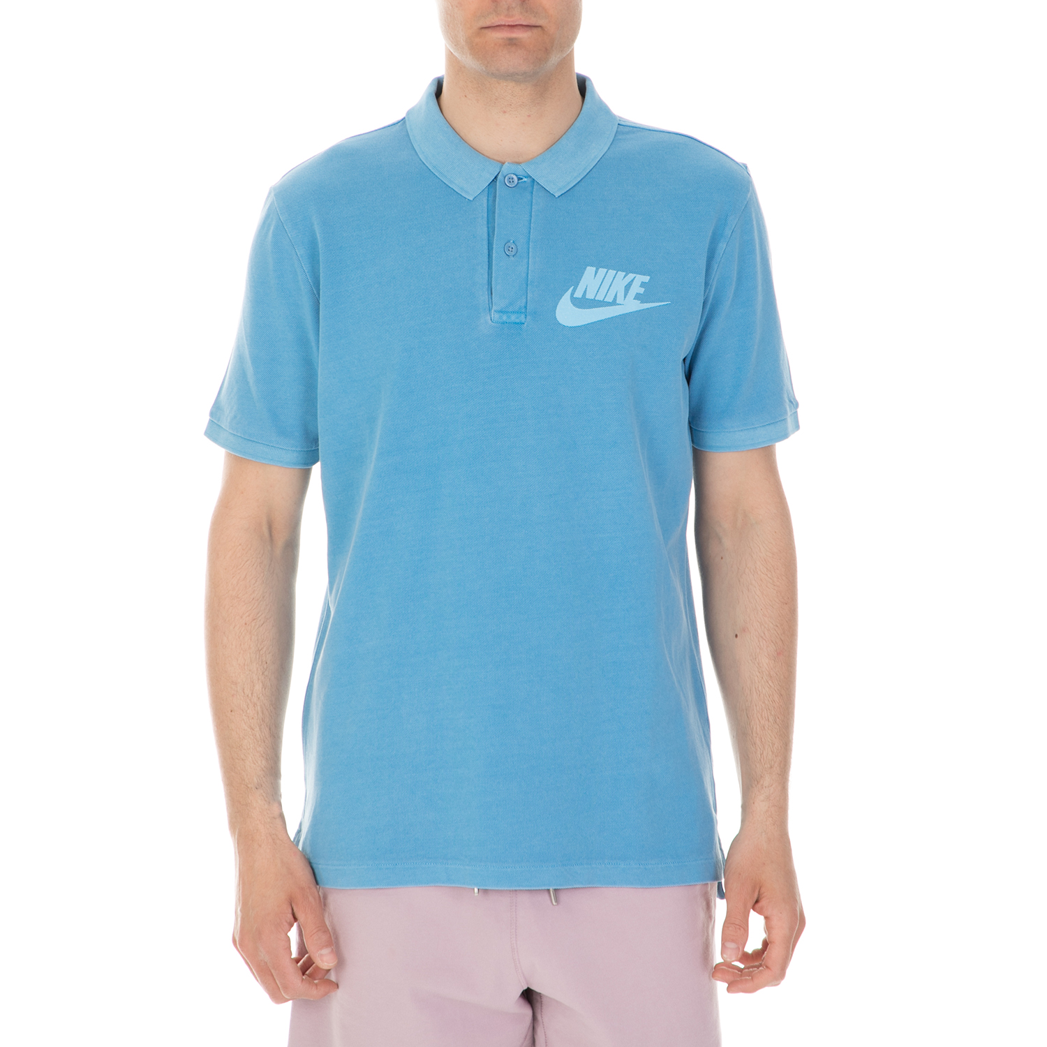 Ανδρικά/Ρούχα/Μπλούζες/Πόλο NIKE - Ανδρική μπλούζα πόλο Nike Sportswear γαλάζια