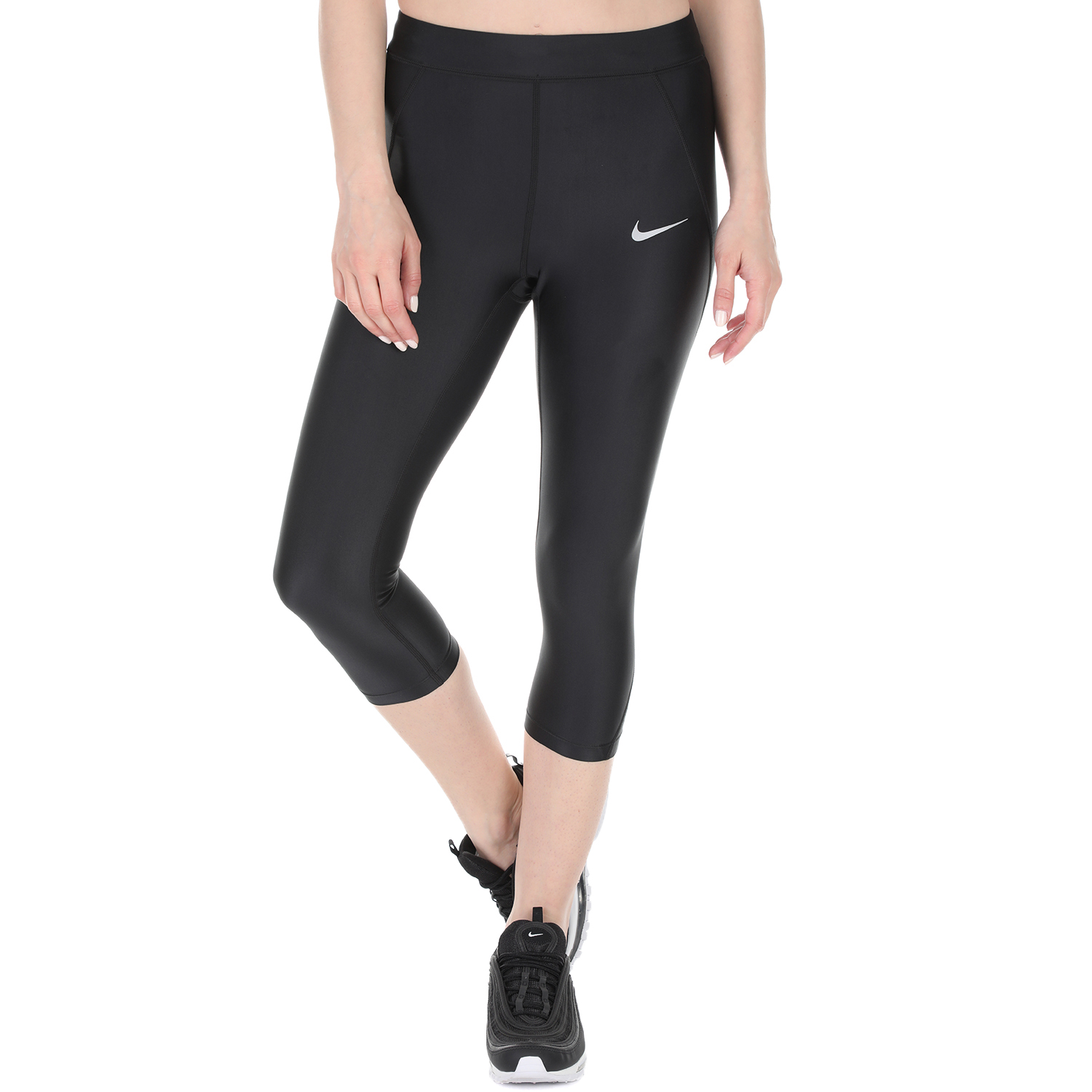 NIKE - Γυναικείο αθλητικό κολάν Nike Speed Cap 3/4 μαύρο Γυναικεία/Ρούχα/Αθλητικά/Κολάν